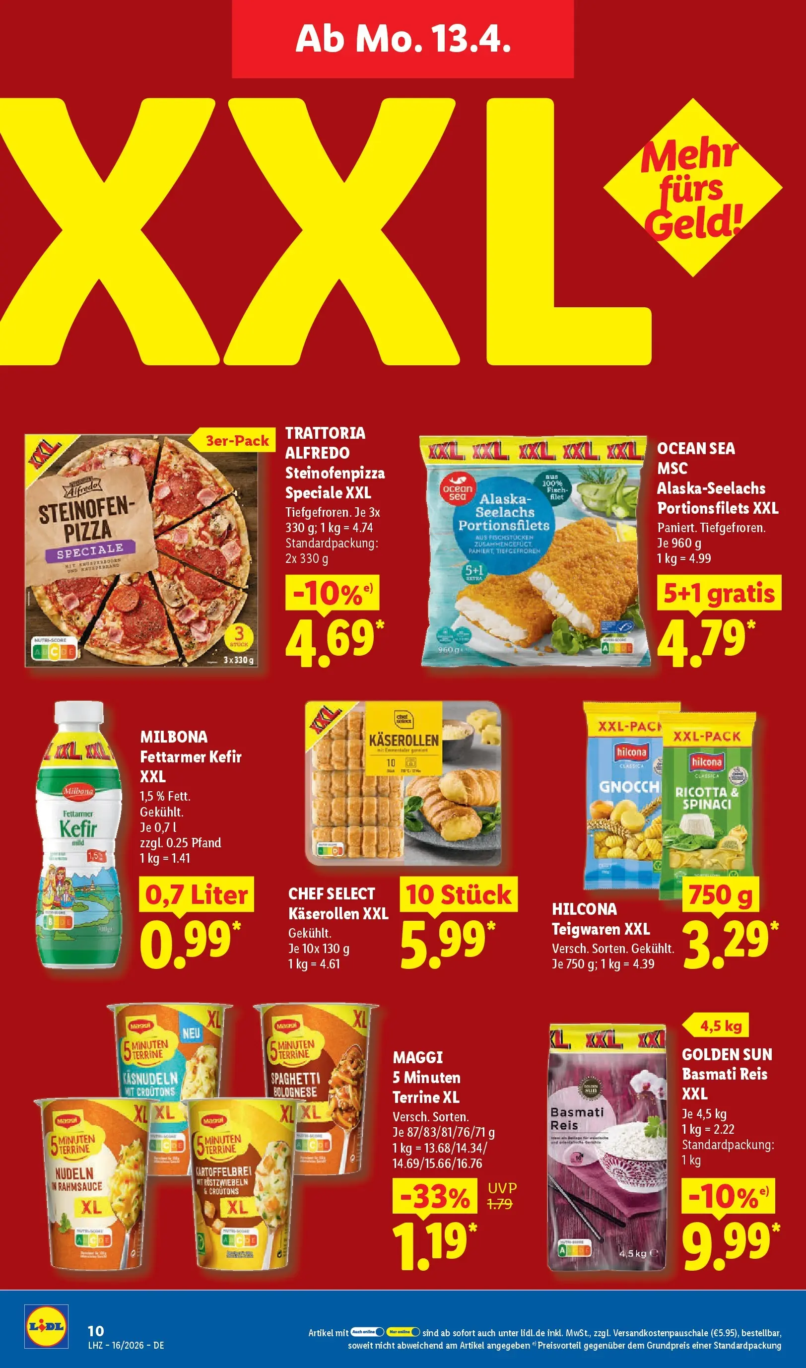 Lidl Prospekt Hof-innenstadt (ab 12.04.2026) » Angebote online | Seite: 18 | Produkte: Fisch, Pizza, Reis, Nudeln Lidl Prospekt Hof-innenstadt (ab 12.04.2026) zum Blättern » Angebote | Seite: 18 | Produkte: Fisch, Pizza, Reis, Nudeln