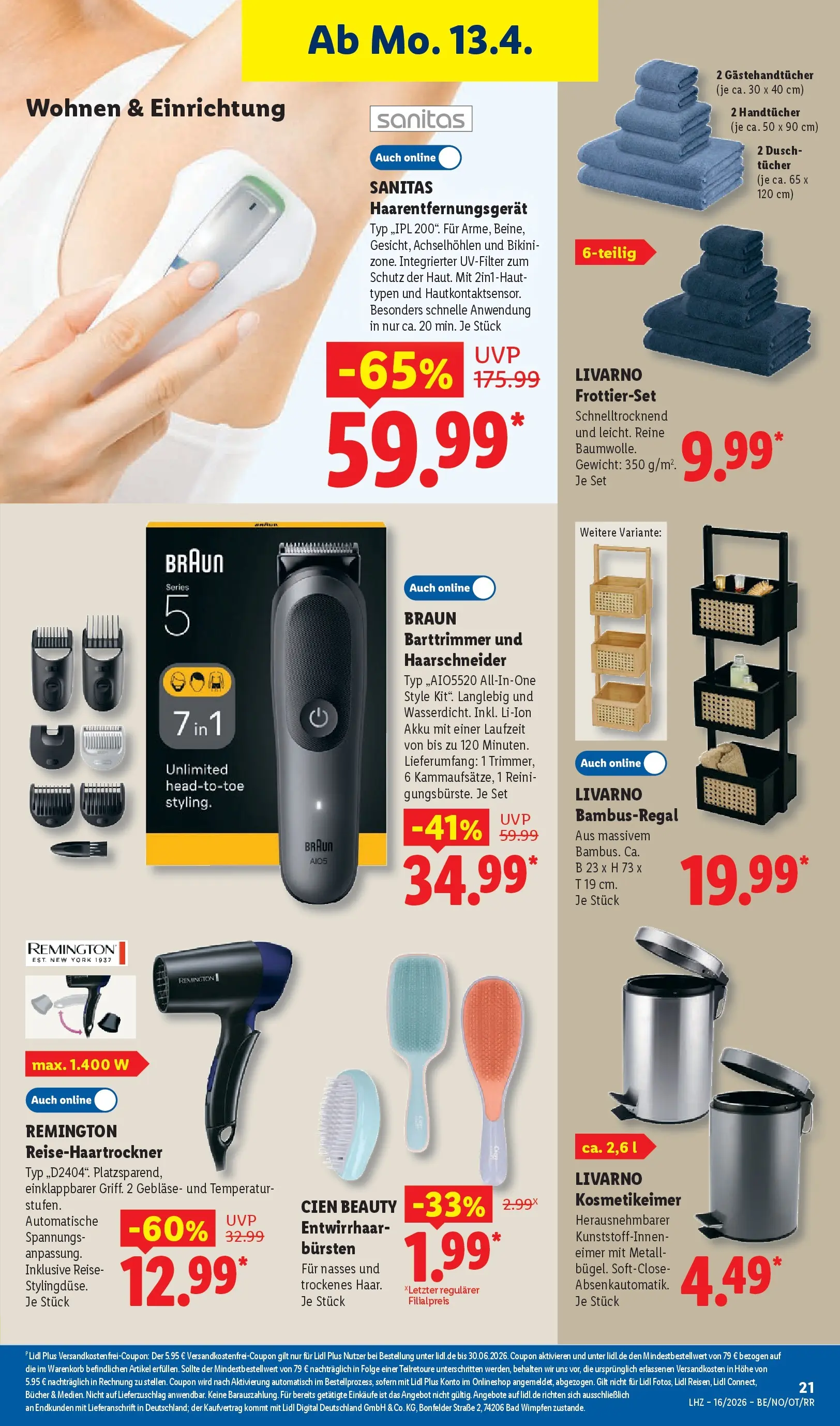 Lidl Prospekt Bad Rothenfelde (ab 13.04.2026) zum Blättern » Angebote | Seite: 35 | Produkte: Bikini, Gewicht, Bad