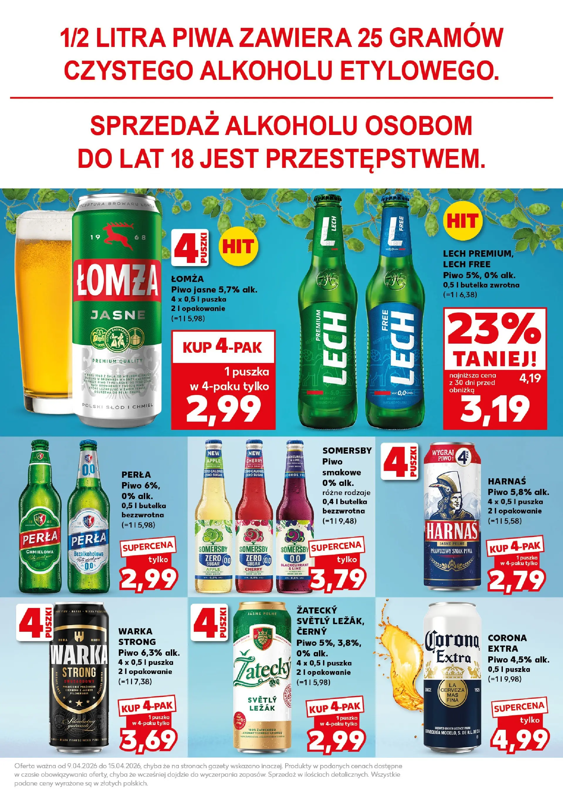 Kaufland gazetka - Super Sobota od 11.04.2026 - od jutra PDF | Strona: 25 | Produkty: Warka, Harnaś, Piwo, Somersby