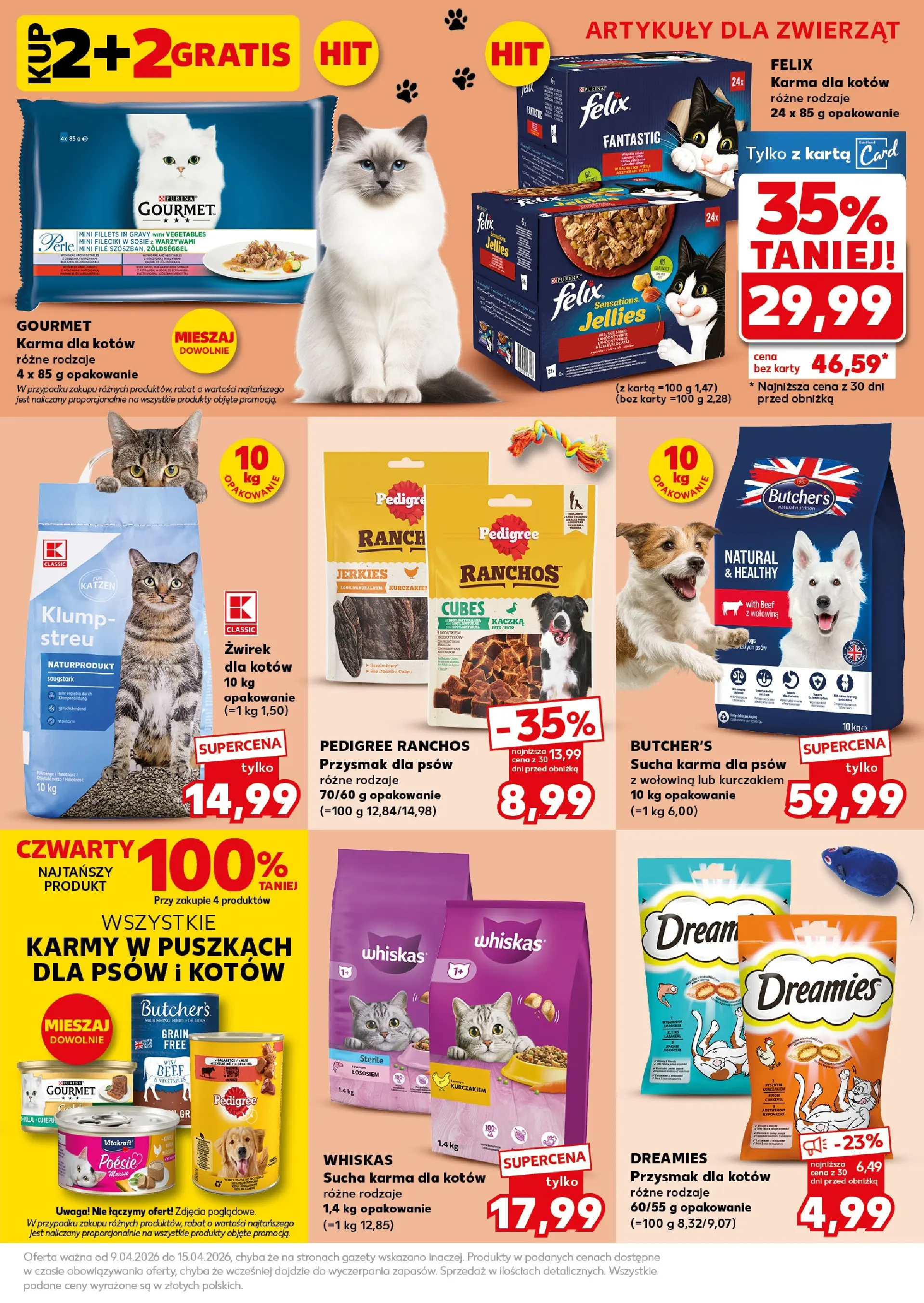 Kaufland gazetka - Super Sobota od 11.04.2026 - od jutra PDF | Strona: 27 | Produkty: Kaczka, Karma dla kotów, Wołowina, Karma dla psów