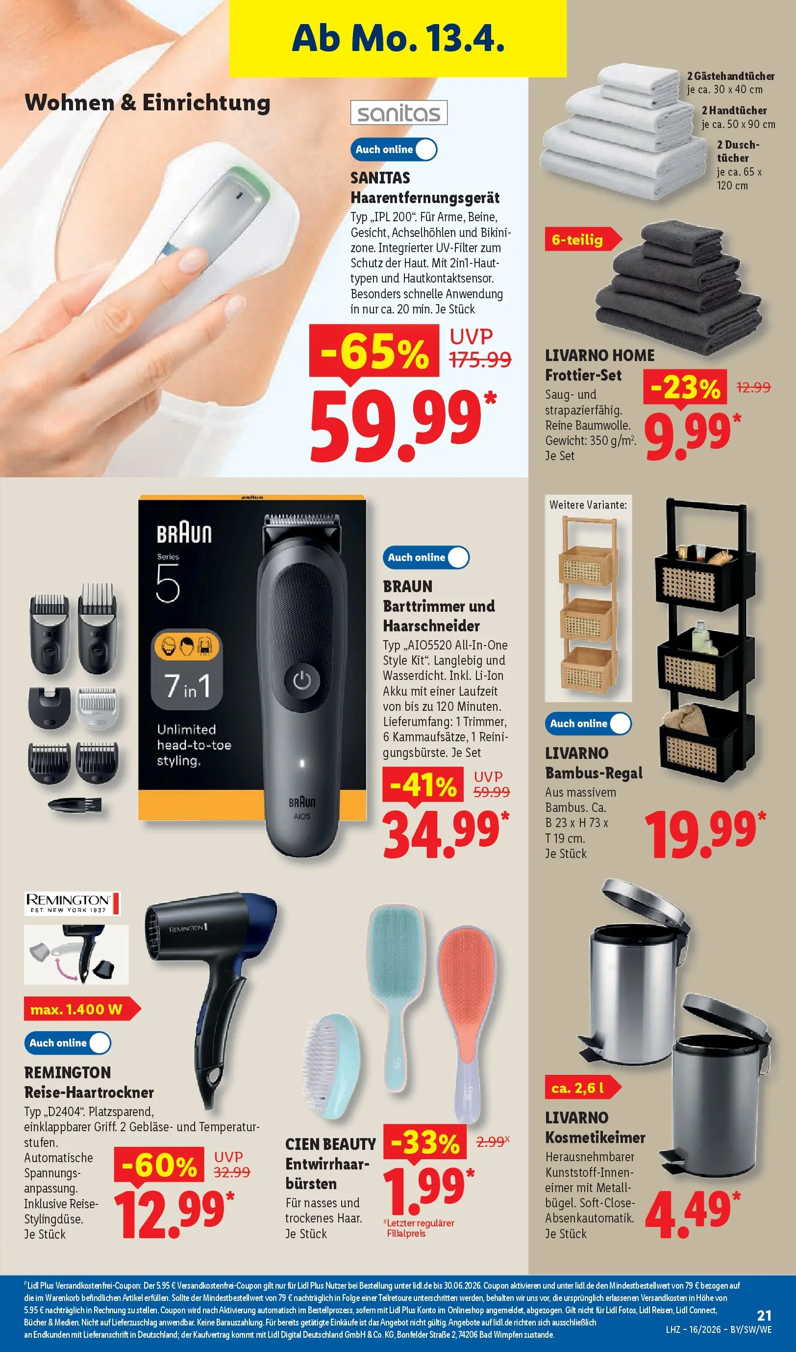 Lidl Prospekt Hof-innenstadt (ab 12.04.2026) » Angebote online | Seite: 39 | Produkte: Bikini, Gewicht, Bad Lidl Prospekt Hof-innenstadt (ab 12.04.2026) zum Blättern » Angebote | Seite: 39 | Produkte: Bikini, Gewicht, Bad