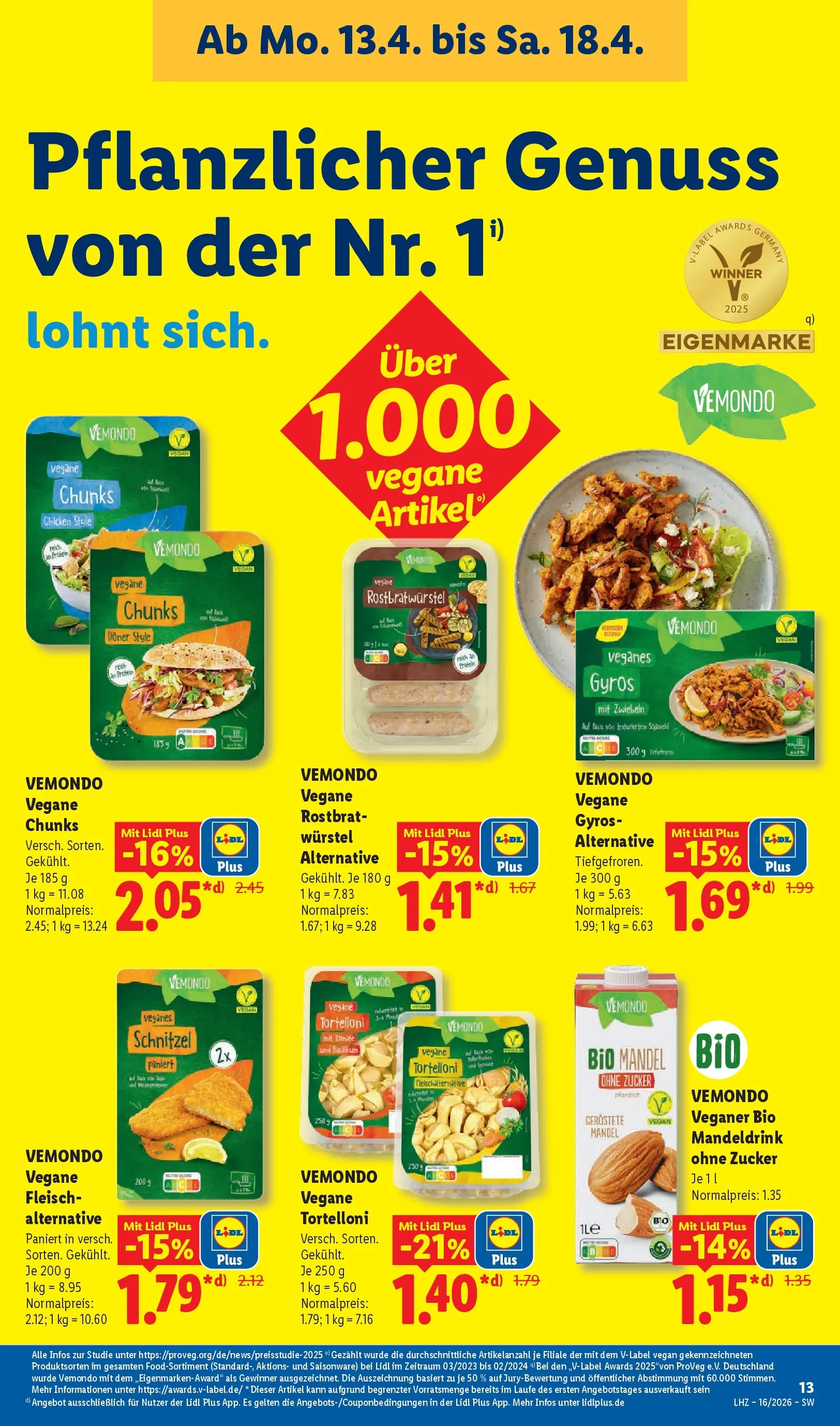 Lidl Prospekt Villingen-schwenningen (ab 13.04.2026) » Angebote online | Seite: 21 | Produkte: Schnitzel, Gyros, Zucker, Fleisch Lidl Prospekt Villingen-schwenningen (ab 13.04.2026) zum Blättern » Angebote | Seite: 21 | Produkte: Schnitzel, Gyros, Zucker, Fleisch