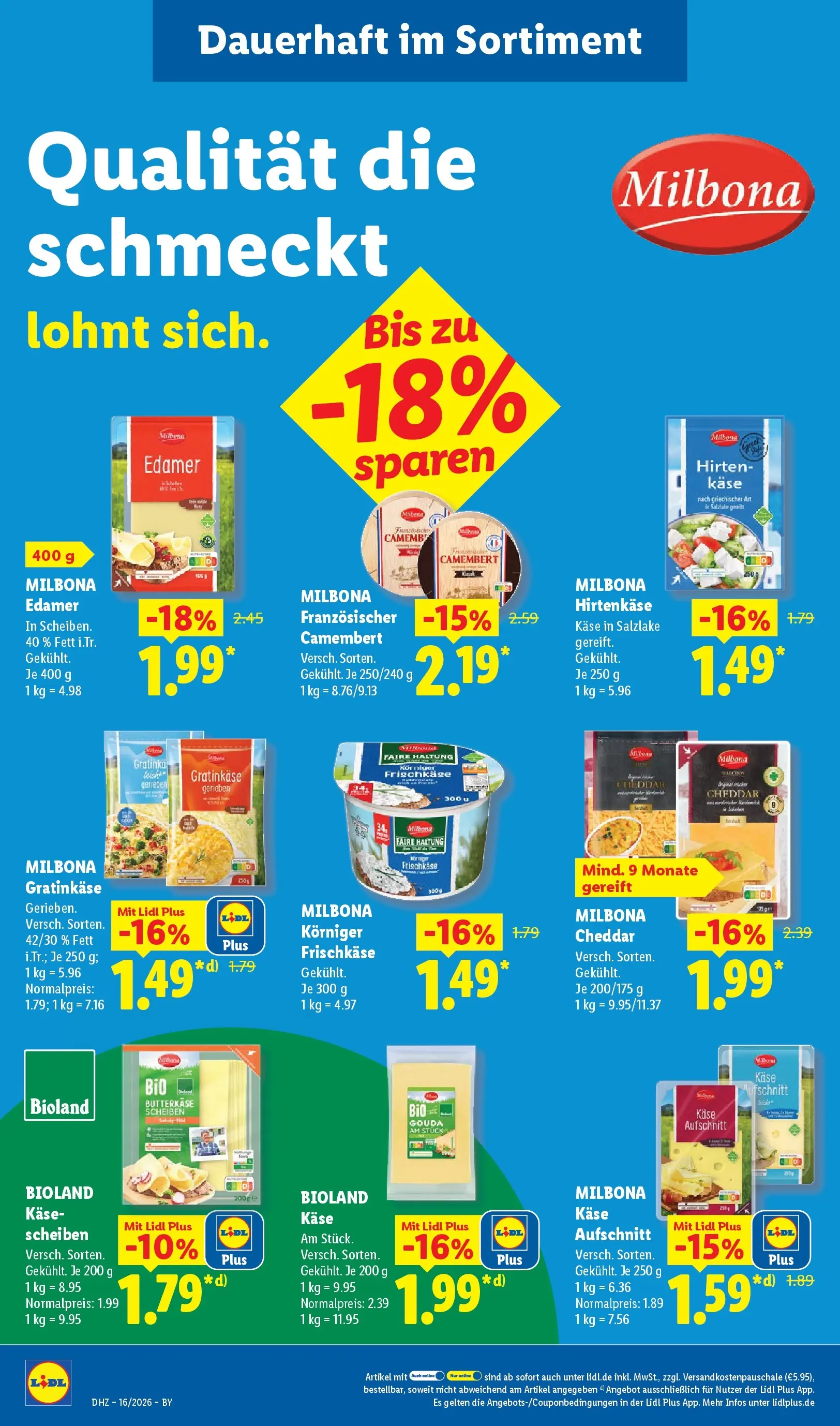 Lidl Prospekt Hof-innenstadt (ab 12.04.2026) » Angebote online | Seite: 24 | Produkte: Käse, Gouda, Edamer, Frischkase Lidl Prospekt Hof-innenstadt (ab 12.04.2026) zum Blättern » Angebote | Seite: 24 | Produkte: Käse, Gouda, Edamer, Frischkase