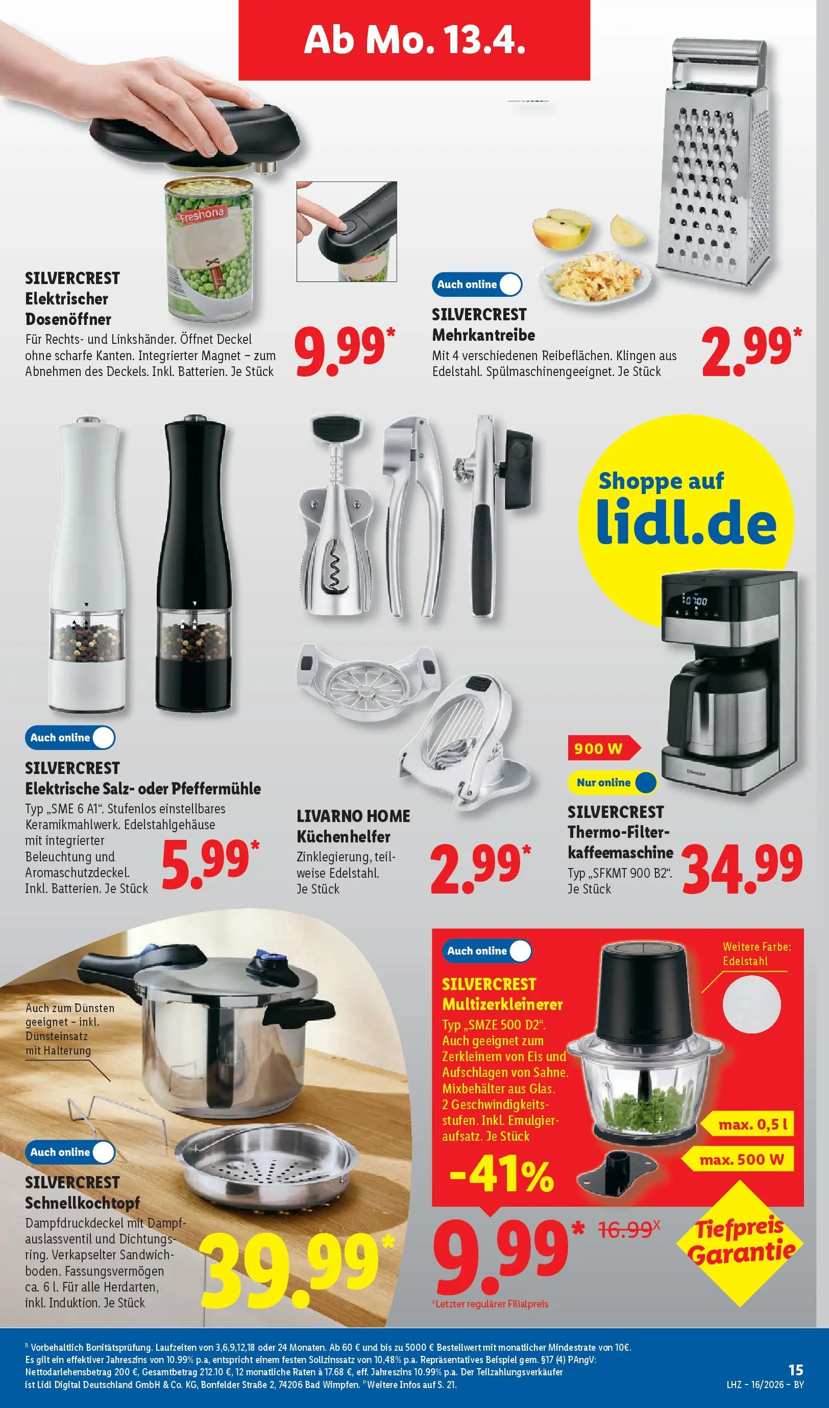 Lidl Prospekt Hof-innenstadt (ab 12.04.2026) » Angebote online | Seite: 31 | Produkte: Kaffeemaschine, Bad, Salz, Eis Lidl Prospekt Hof-innenstadt (ab 12.04.2026) zum Blättern » Angebote | Seite: 31 | Produkte: Kaffeemaschine, Bad, Salz, Eis