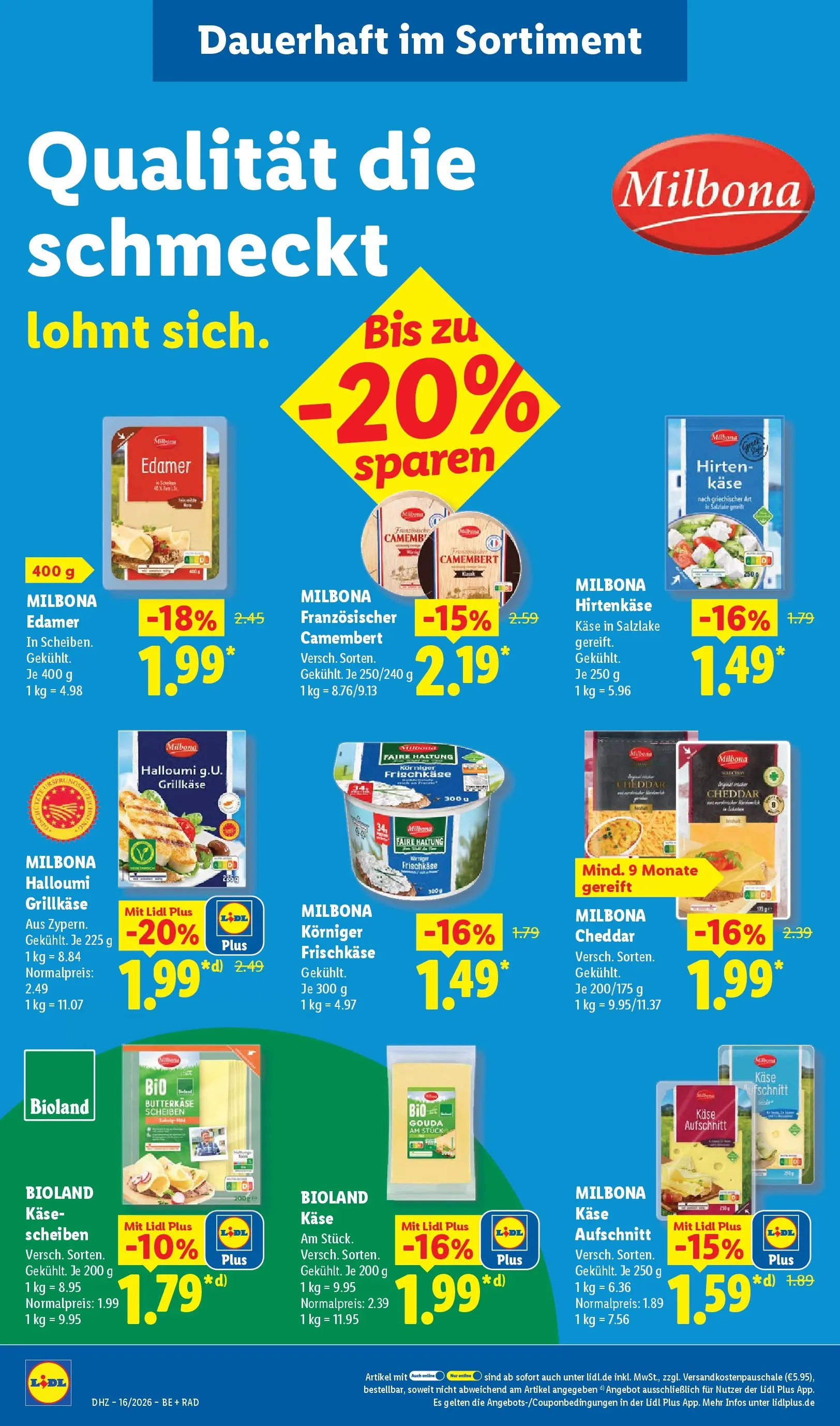 Lidl Prospekt Mahlow (ab 13.04.2026) zum Blättern » Angebote | Seite: 24 | Produkte: Käse, Gouda, Edamer, Frischkase