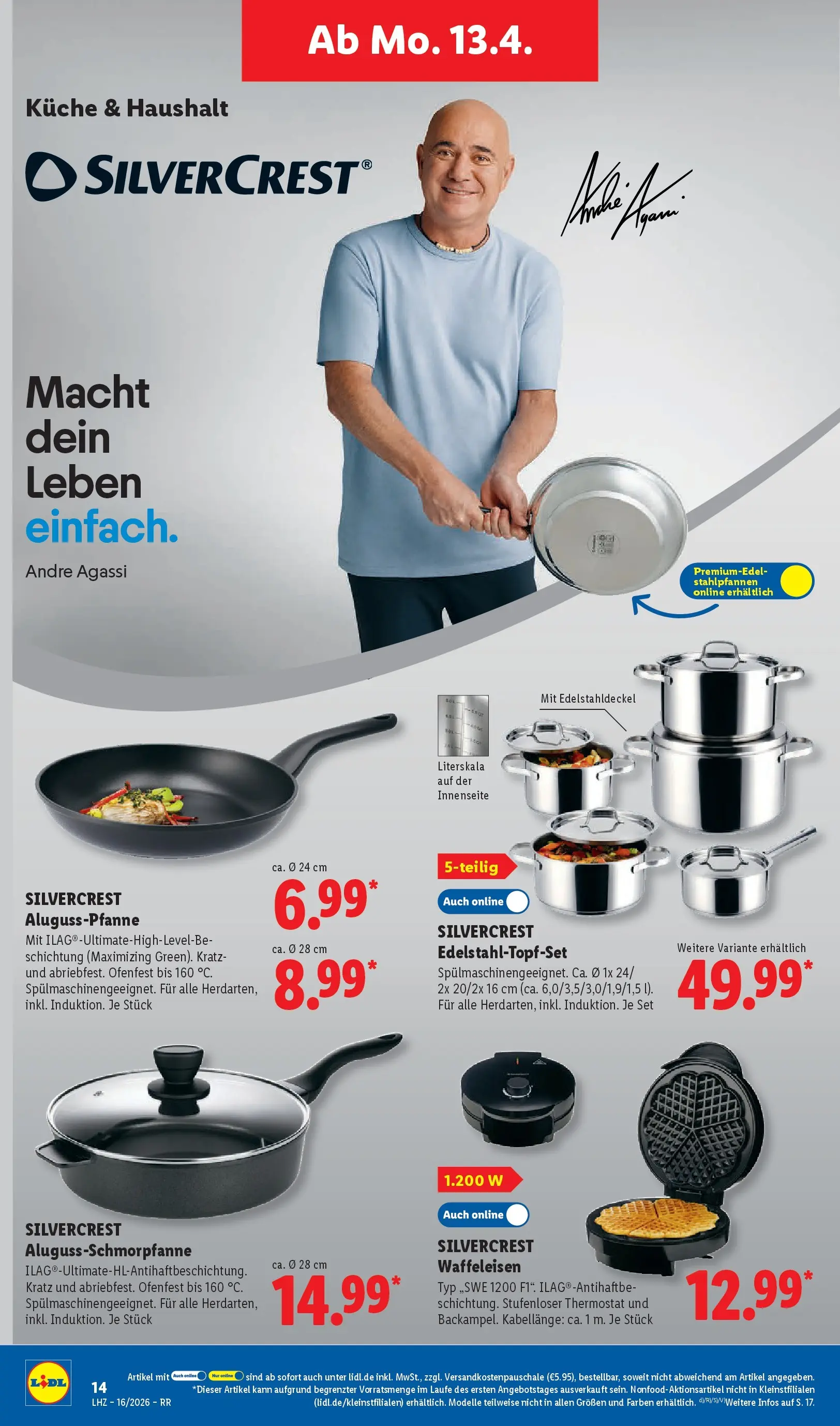 Lidl Prospekt Hagen (ab 13.04.2026) » Angebote online | Seite: 26 | Produkte: Küche, Waffeleisen Lidl Prospekt Hagen (ab 13.04.2026) zum Blättern » Angebote | Seite: 26 | Produkte: Küche, Waffeleisen