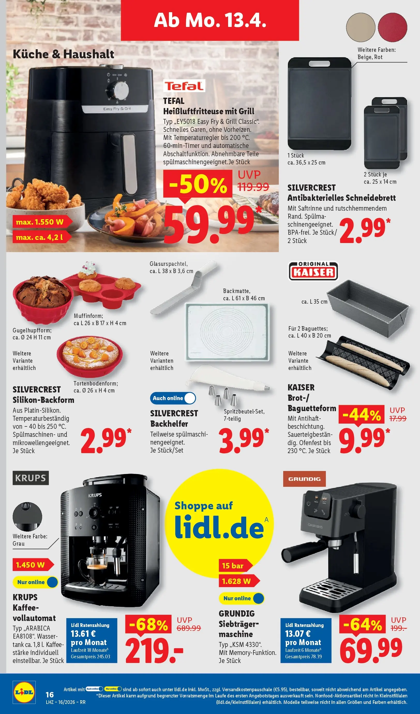 Lidl Prospekt Hagen (ab 13.04.2026) » Angebote online | Seite: 28 | Produkte: Kaffee, Küche, Wasser, Heißluftfritteuse Lidl Prospekt Hagen (ab 13.04.2026) zum Blättern » Angebote | Seite: 28 | Produkte: Kaffee, Küche, Wasser, Heißluftfritteuse