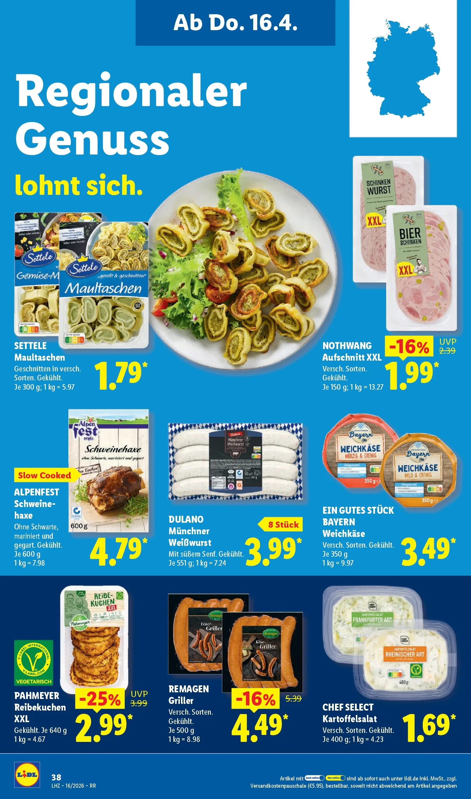 Lidl Prospekt Hagen (ab 13.04.2026) » Angebote online | Seite: 60 | Produkte: Weißwurst, Wurst, Maultaschen, Griller Lidl Prospekt Hagen (ab 13.04.2026) zum Blättern » Angebote | Seite: 60 | Produkte: Weißwurst, Wurst, Maultaschen, Griller