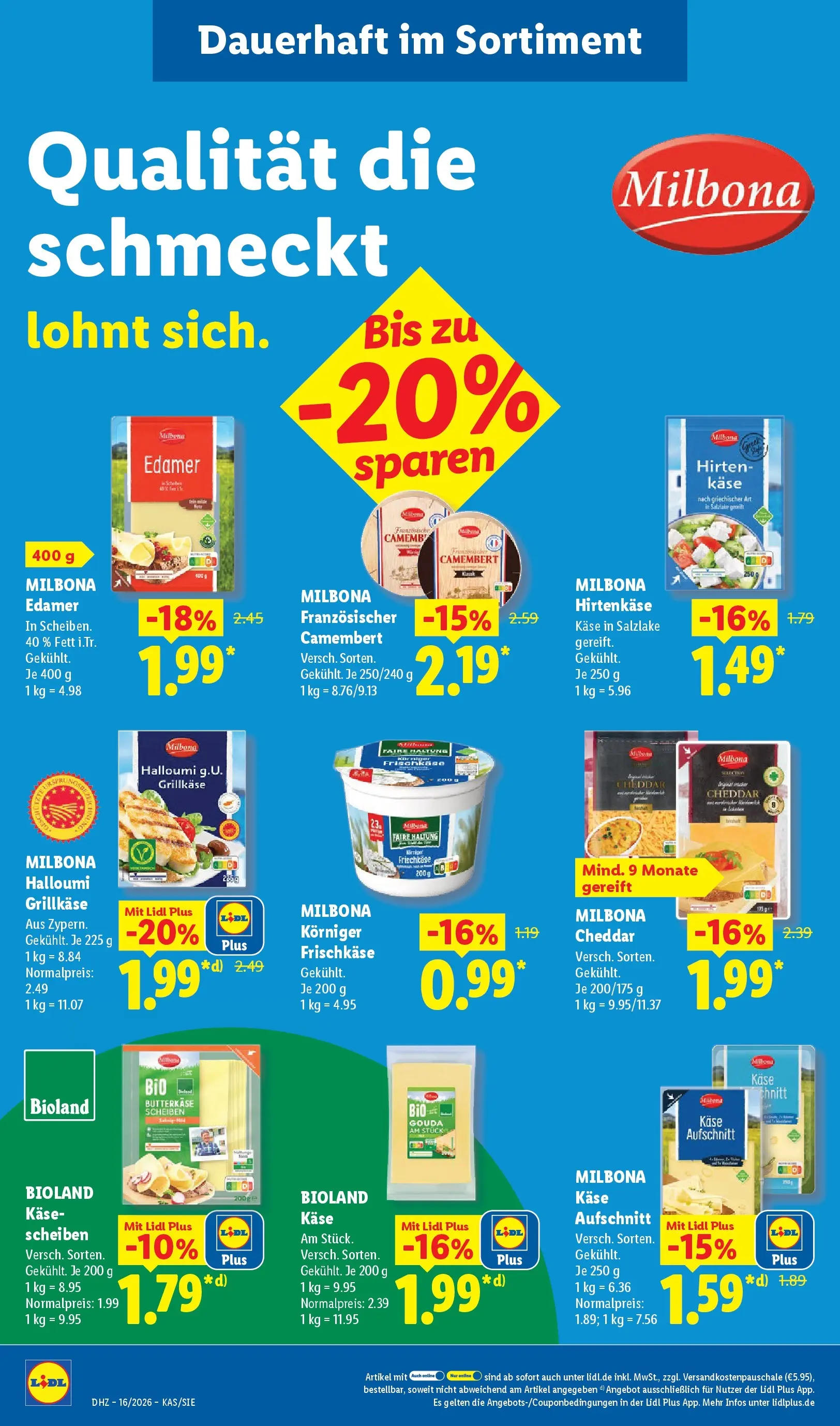 Lidl Prospekt Plettenberg (ab 13.04.2026) zum Blättern » Angebote | Seite: 24 | Produkte: Käse, Gouda, Edamer, Frischkase