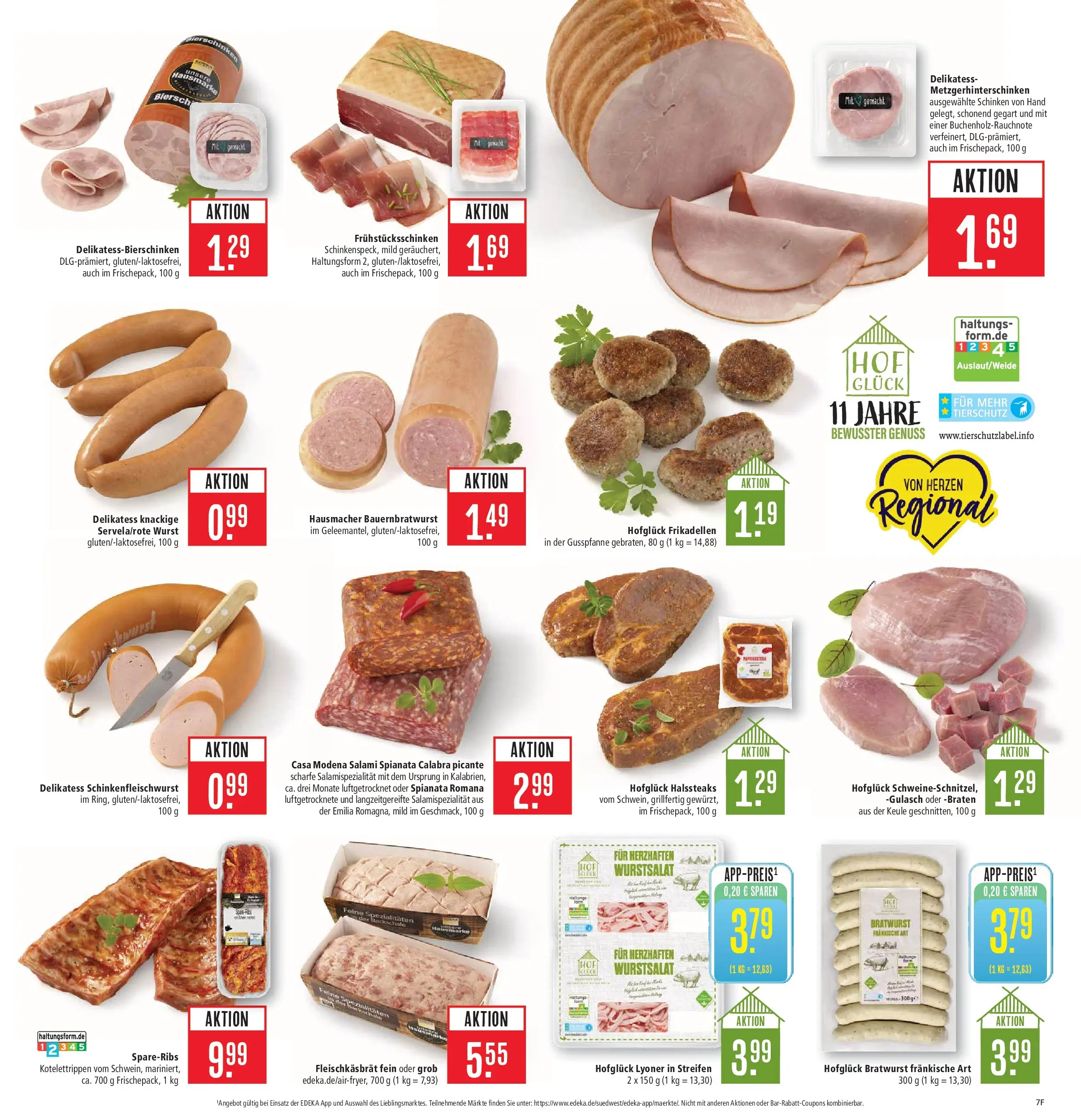 Marktkauf Prospekt Friedrichshafen	 (ab 13.04.2026) » Angebote online | Seite: 9 | Produkte: Bratwurst, Wurst, Salami, Schinken