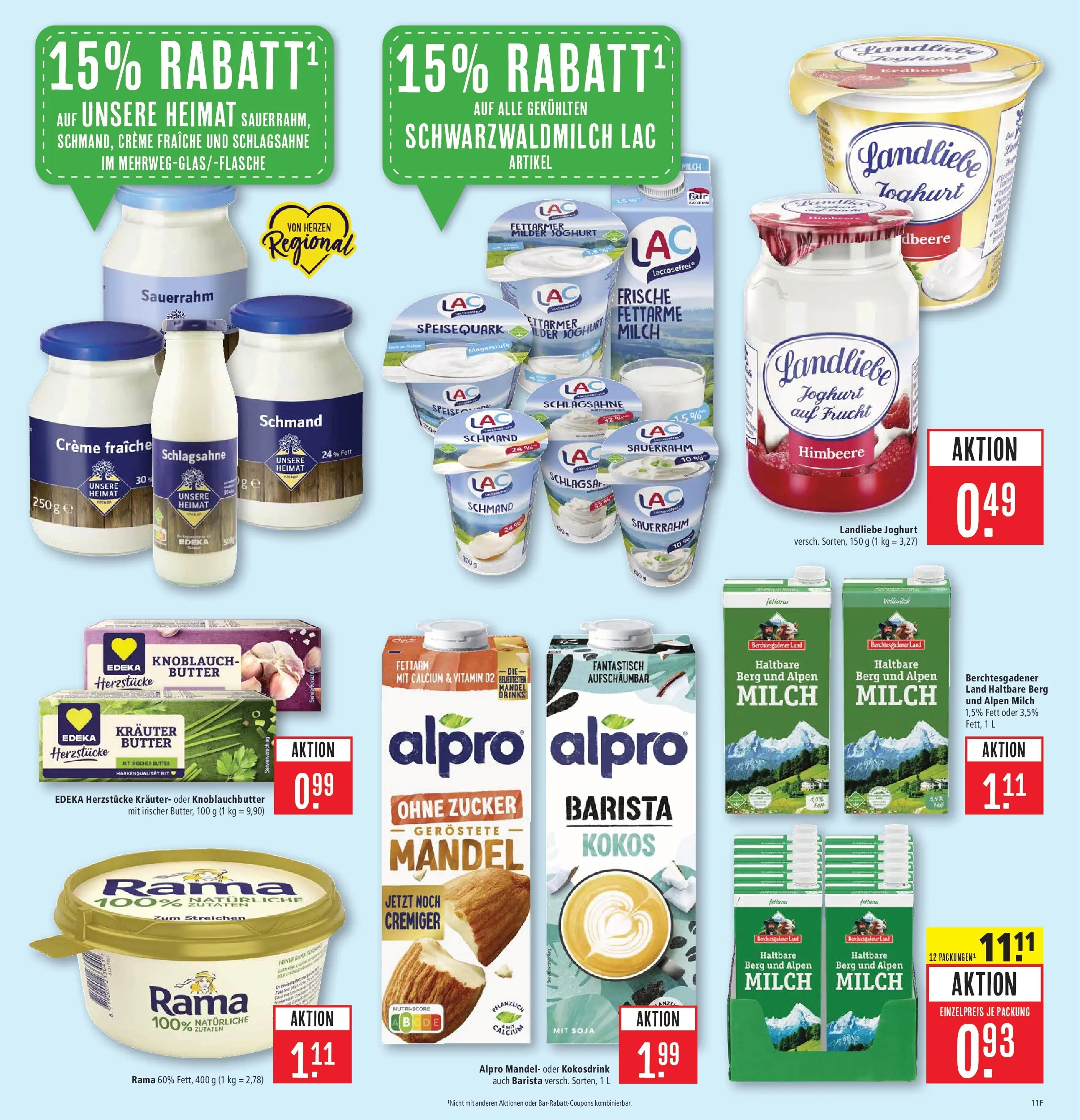 Marktkauf Prospekt Friedrichshafen	 (ab 13.04.2026) » Angebote online | Seite: 13 | Produkte: Milch, Alpro, Zucker, Landliebe joghurt