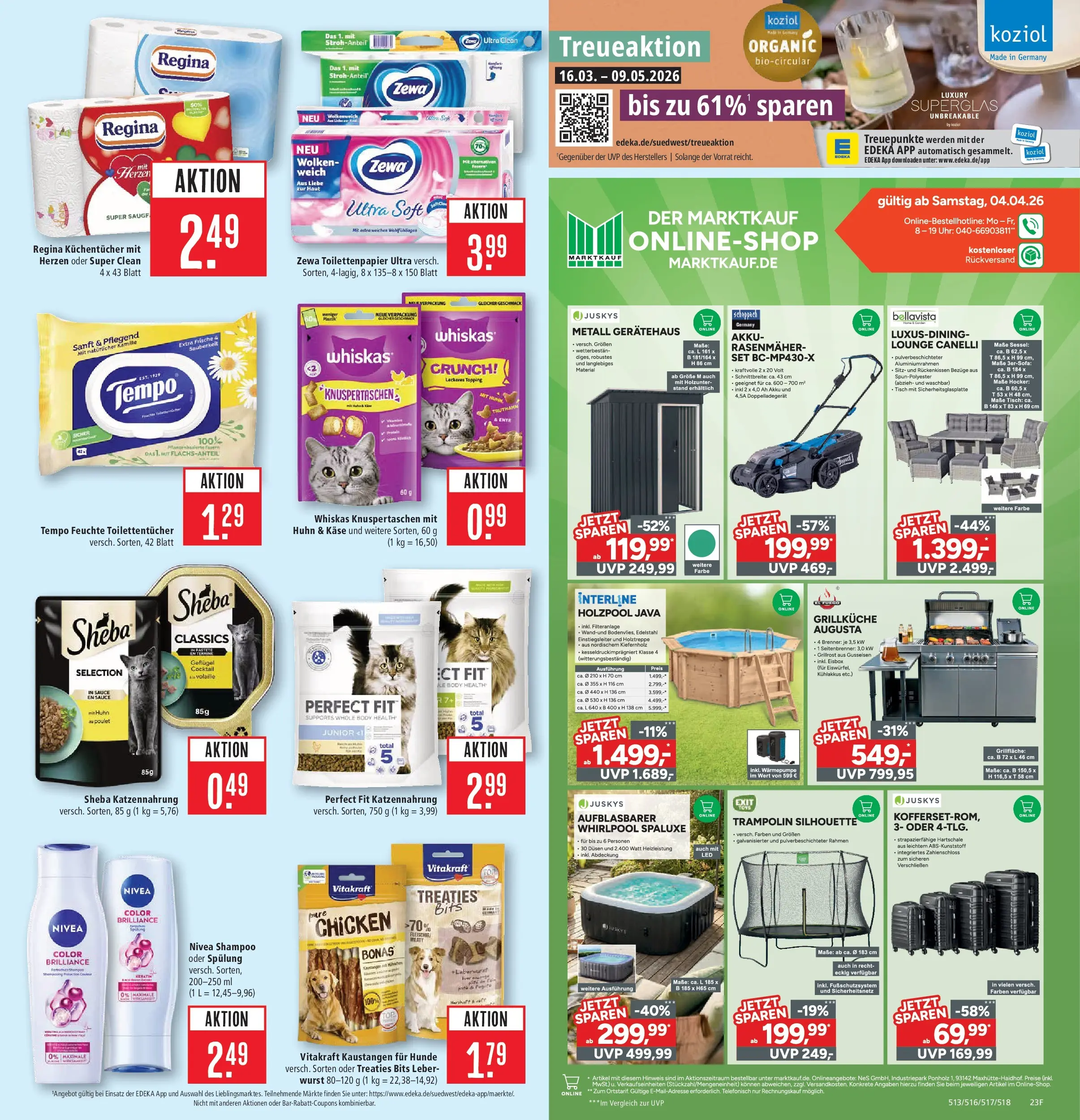 Marktkauf Prospekt Friedrichshafen	 (ab 13.04.2026) » Angebote online | Seite: 29 | Produkte: Zewa, Wurst, Uhr, Toilettenpapier