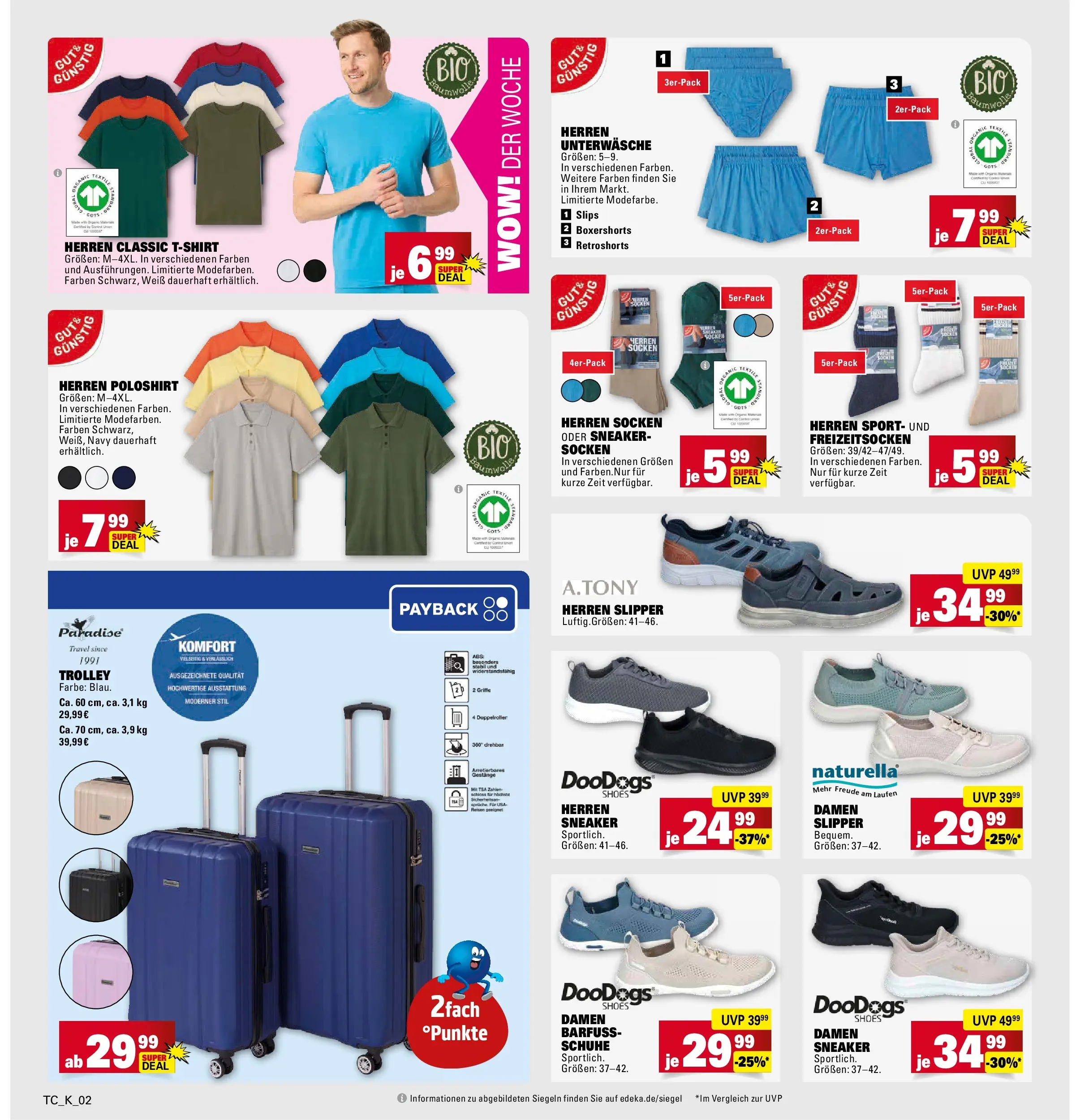 Marktkauf Prospekt Friedrichshafen	 (ab 13.04.2026) » Angebote online | Seite: 34 | Produkte: Poloshirt, Tür, Unterwäsche, Socken