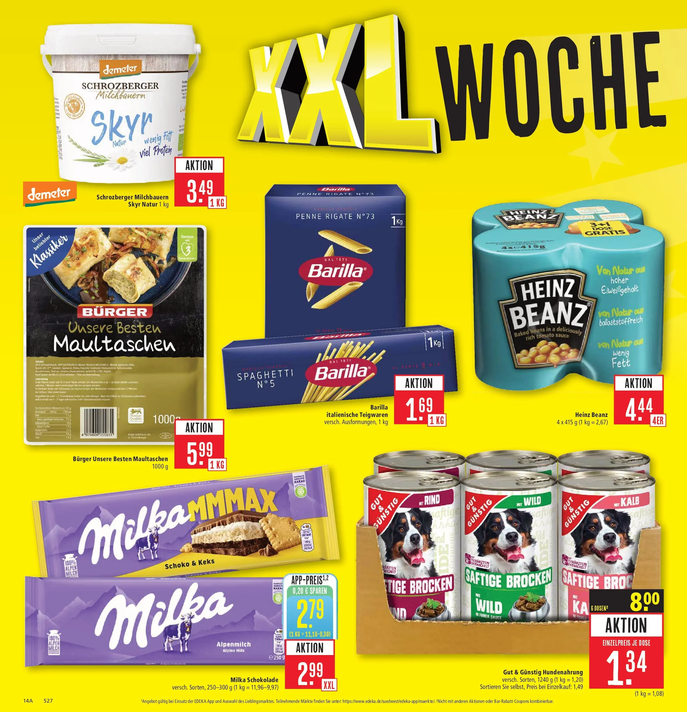 Marktkauf Prospekt Aschaffenburg	 (ab 13.04.2026) » Angebote online | Seite: 16 | Produkte: Barilla, Schokolade, Milka, Skyr