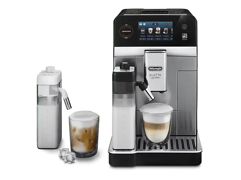 De'Longhi ECAM 470.85.MB ELETTA ultra Kaffeevollautomat (Silber, Kegelmahlwerk, 19 bar)
