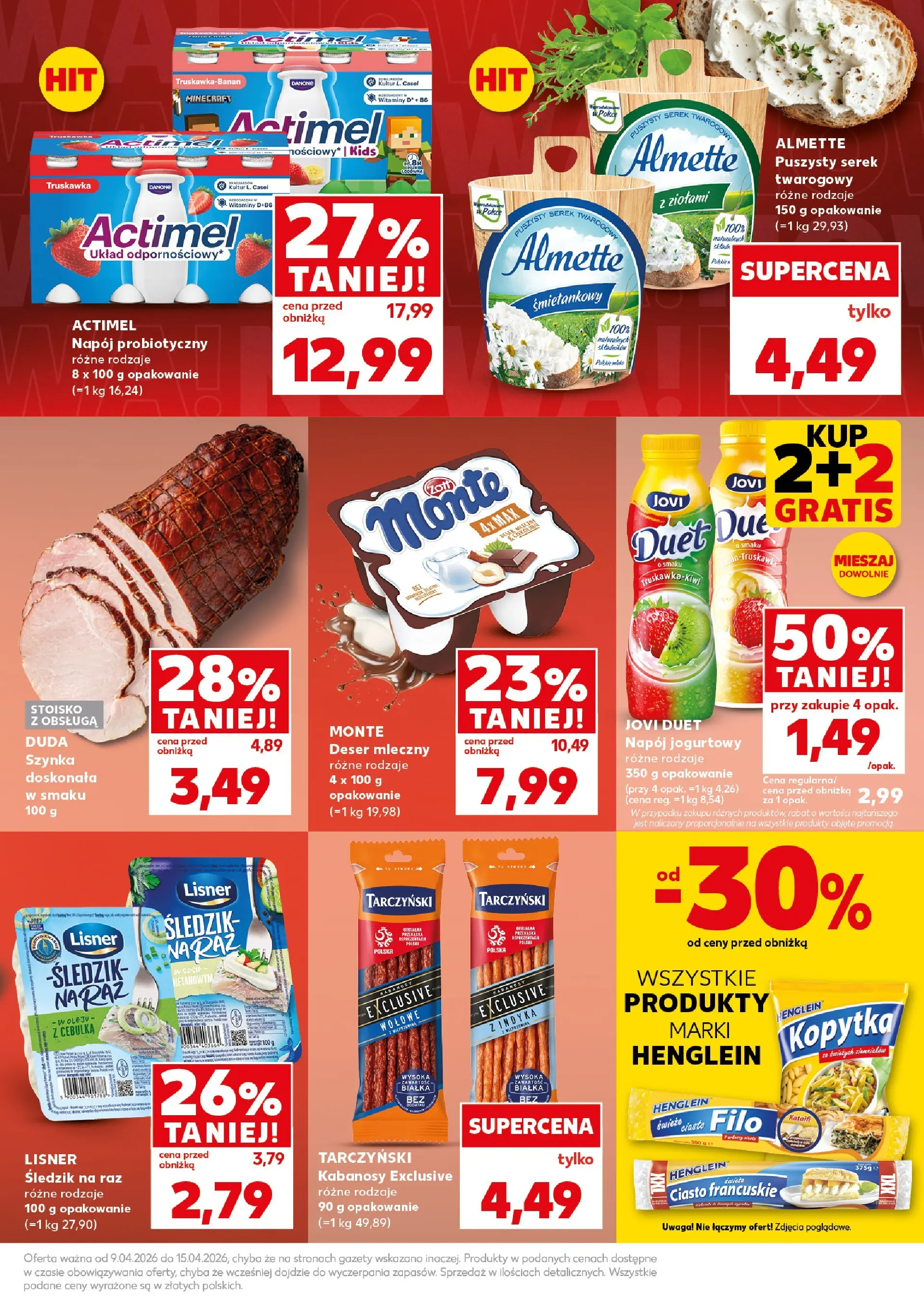 Kaufland - Kaufland Mocny Start ważne do 15.04 od 12.04.2026 - od jutra PDF | Strona: 7 | Produkty: Serek, Ciasto francuskie, Lodówka, Kopytka