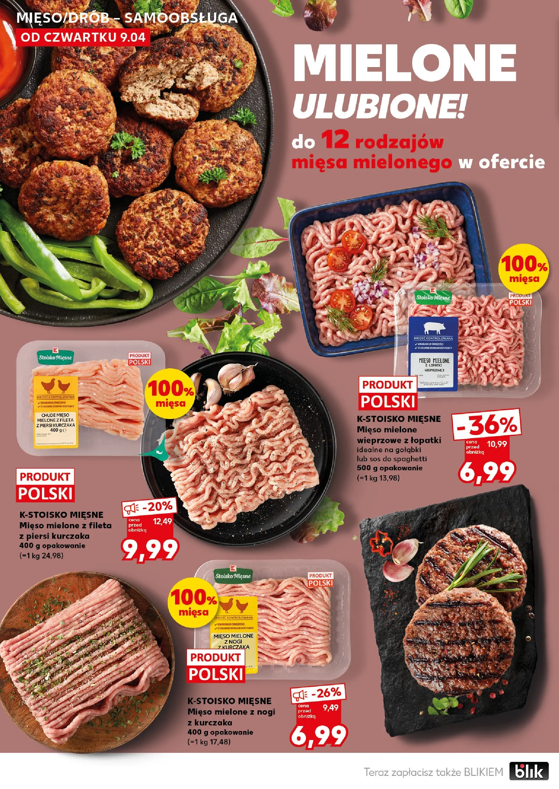 Kaufland - Kaufland Mocny Start ważne do 15.04 od 12.04.2026 - od jutra PDF | Strona: 20 | Produkty: Piersi, Mięso, Mięso mielone, Sos do spaghetti