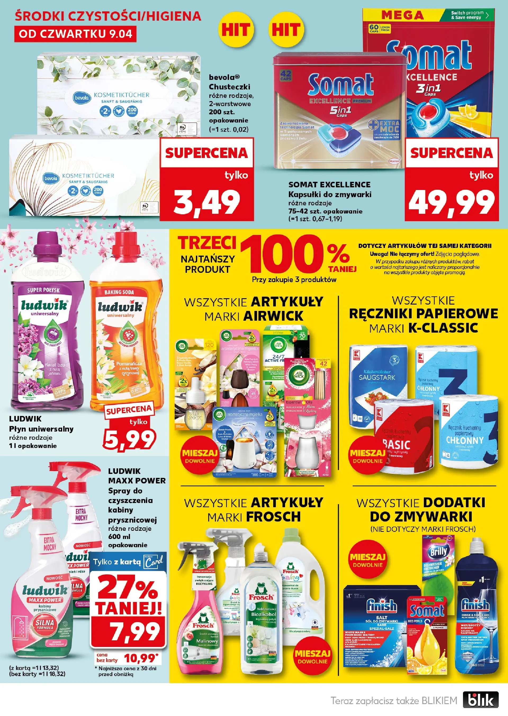 Kaufland - Kaufland Mocny Start ważne do 15.04 od 12.04.2026 - od jutra PDF | Strona: 28 | Produkty: Karta, Ręczniki papierowe, Sól do zmywarki, Finish