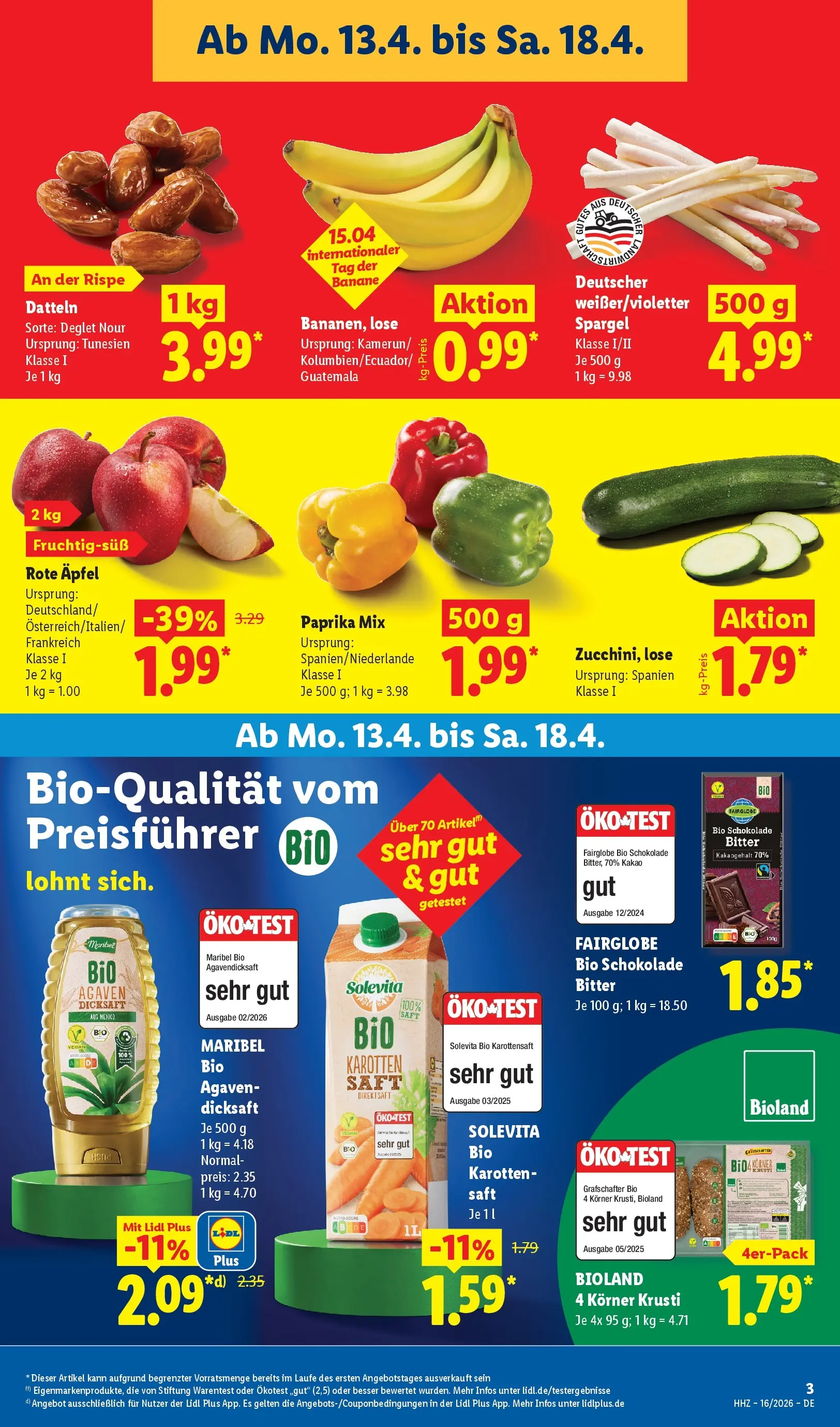 Lidl Prospekt Hof-innenstadt (ab 12.04.2026) » Angebote online | Seite: 9 | Produkte: Schokolade, Äpfel, Spargel, Paprika Lidl Prospekt Hof-innenstadt (ab 12.04.2026) zum Blättern » Angebote | Seite: 9 | Produkte: Schokolade, Äpfel, Spargel, Paprika