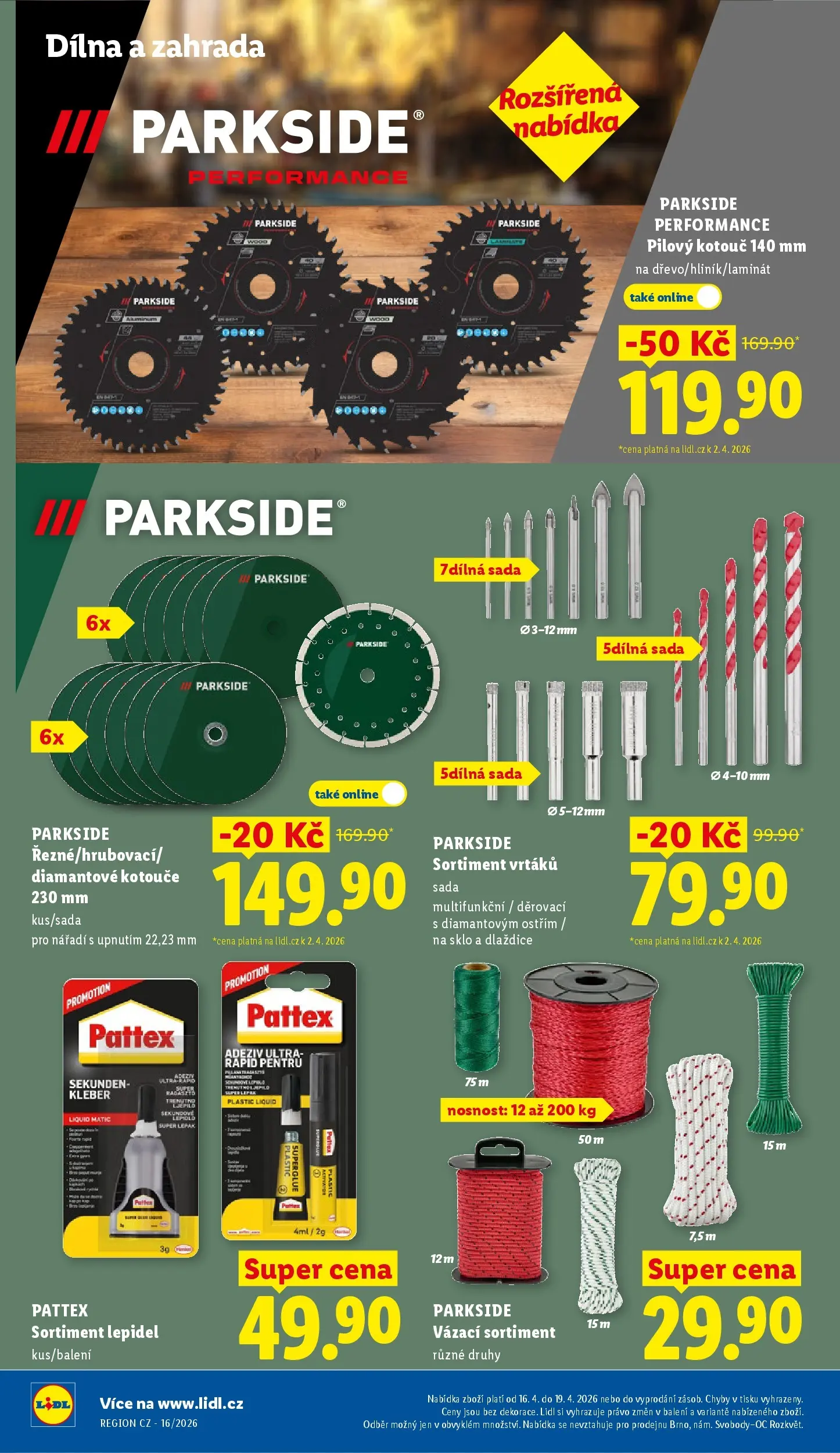 Lidl leták od 12.04.2026 - Nový akční leták | Strana: 18 | Produkty: Parkside, Zahrada, Nářadí