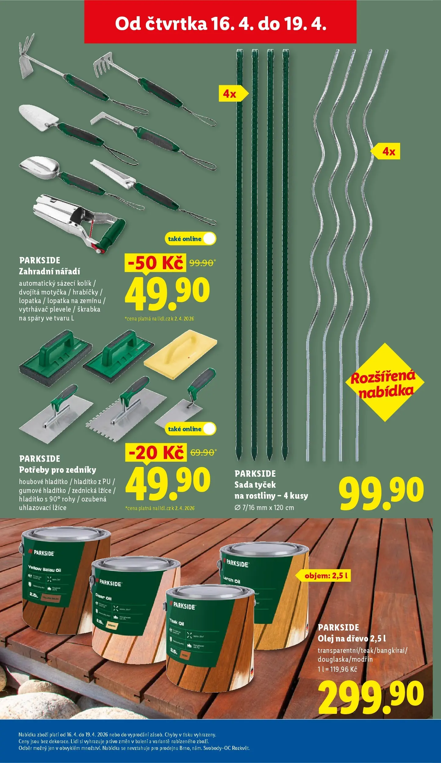 Lidl leták od 12.04.2026 - Nový akční leták | Strana: 19 | Produkty: Škrabka, Parkside, Nářadí Parkside, Nářadí