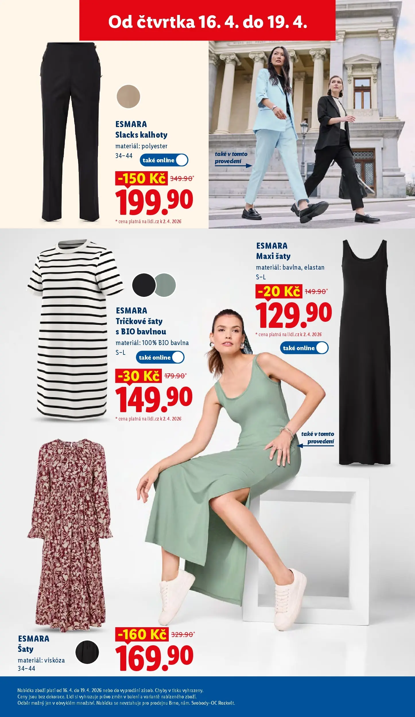 Lidl leták od 12.04.2026 - Nový akční leták | Strana: 25 | Produkty: Šaty, Kalhoty, Pants
