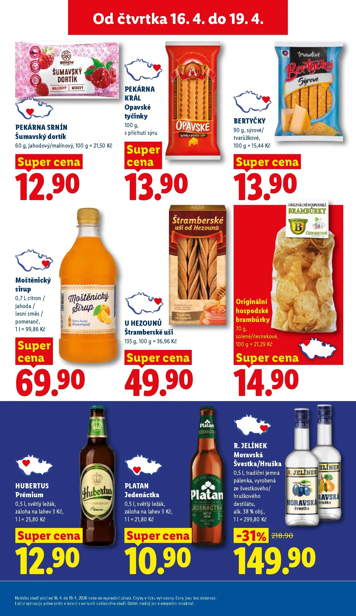 Lidl leták od 15.04.2026 - Nový akční leták | Strana: 17 | Produkty: Bramburky, Brandy, Jelínek, Láhev