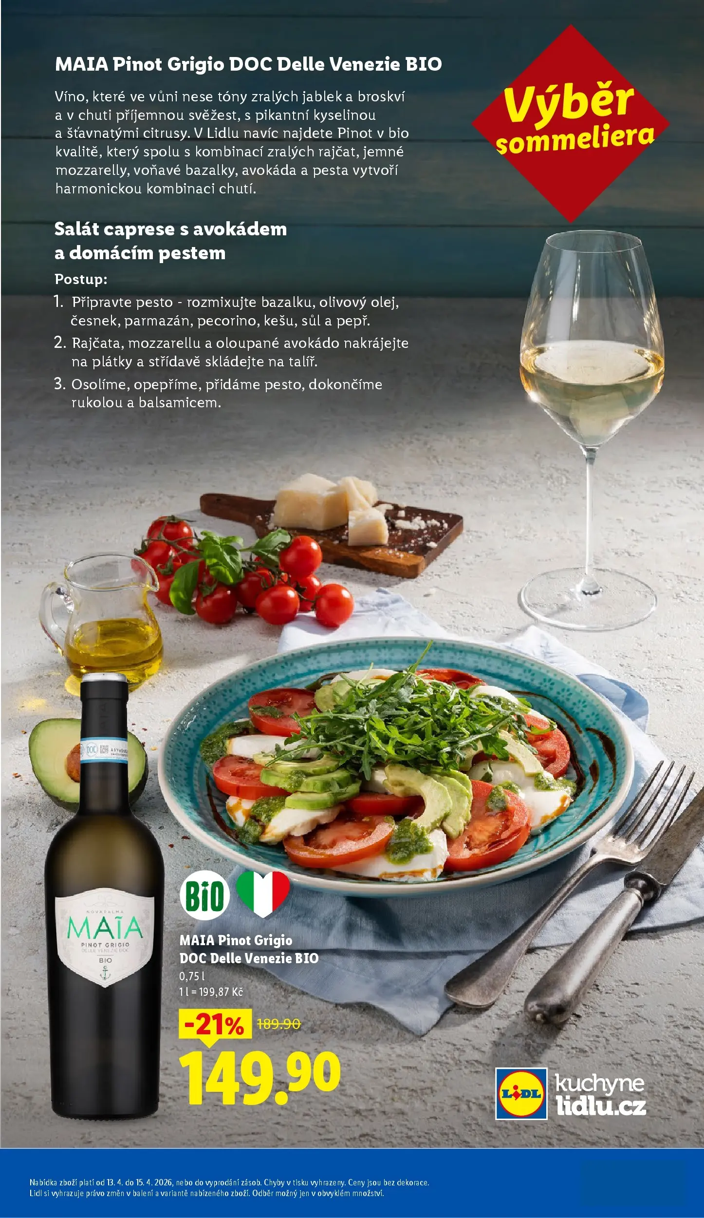 Lidl leták od 12.04.2026 - Nový akční leták | Strana: 23 | Produkty: Salát, Pesto, Avokádo, Pinot Grigio