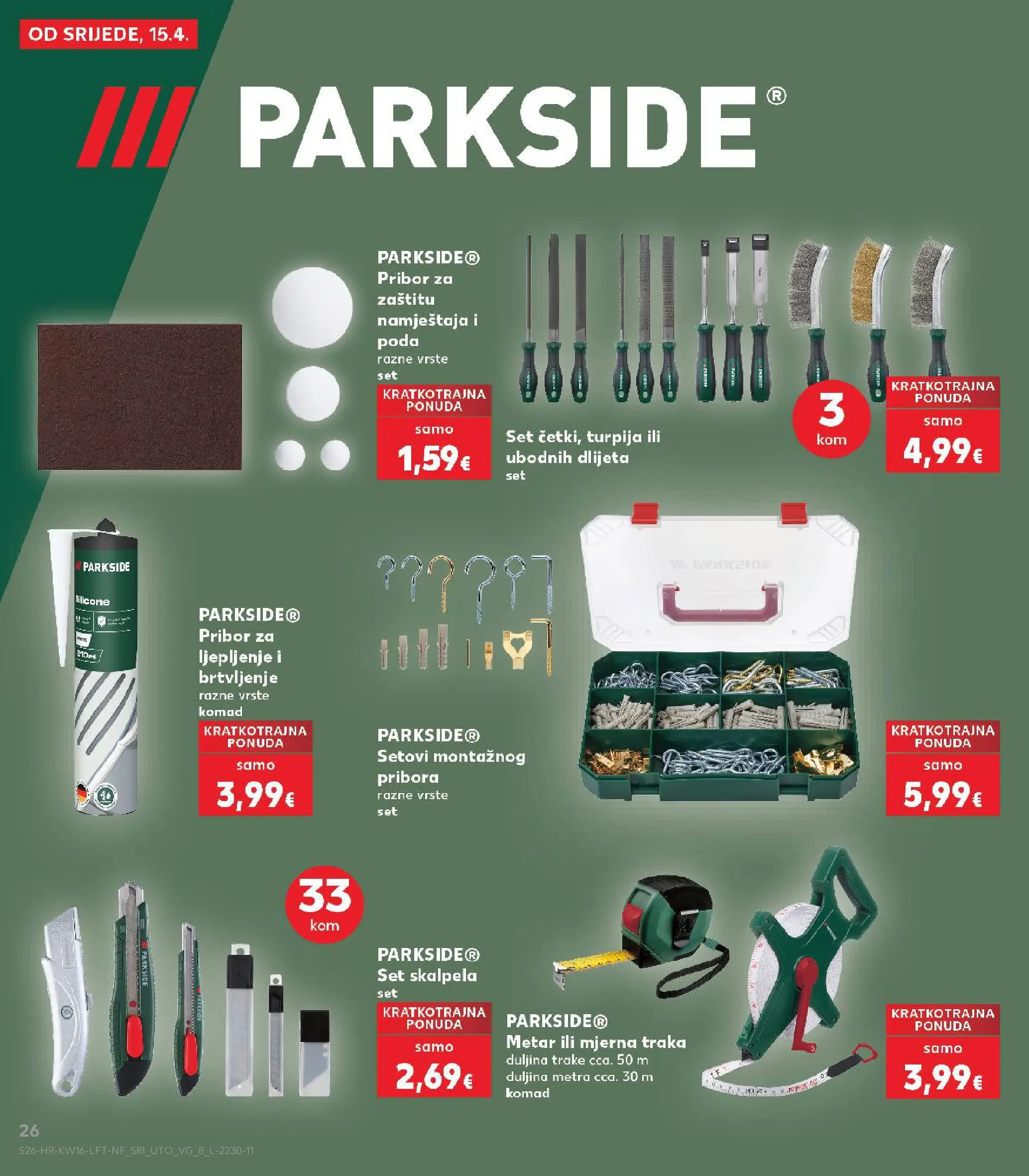 Kaufland - Kaufland katalog do 21.04.2026 novi od 14.04.2026 na listanje > letak digitalni | Stranica: 26 | Proizvodi: Metar, Parkside