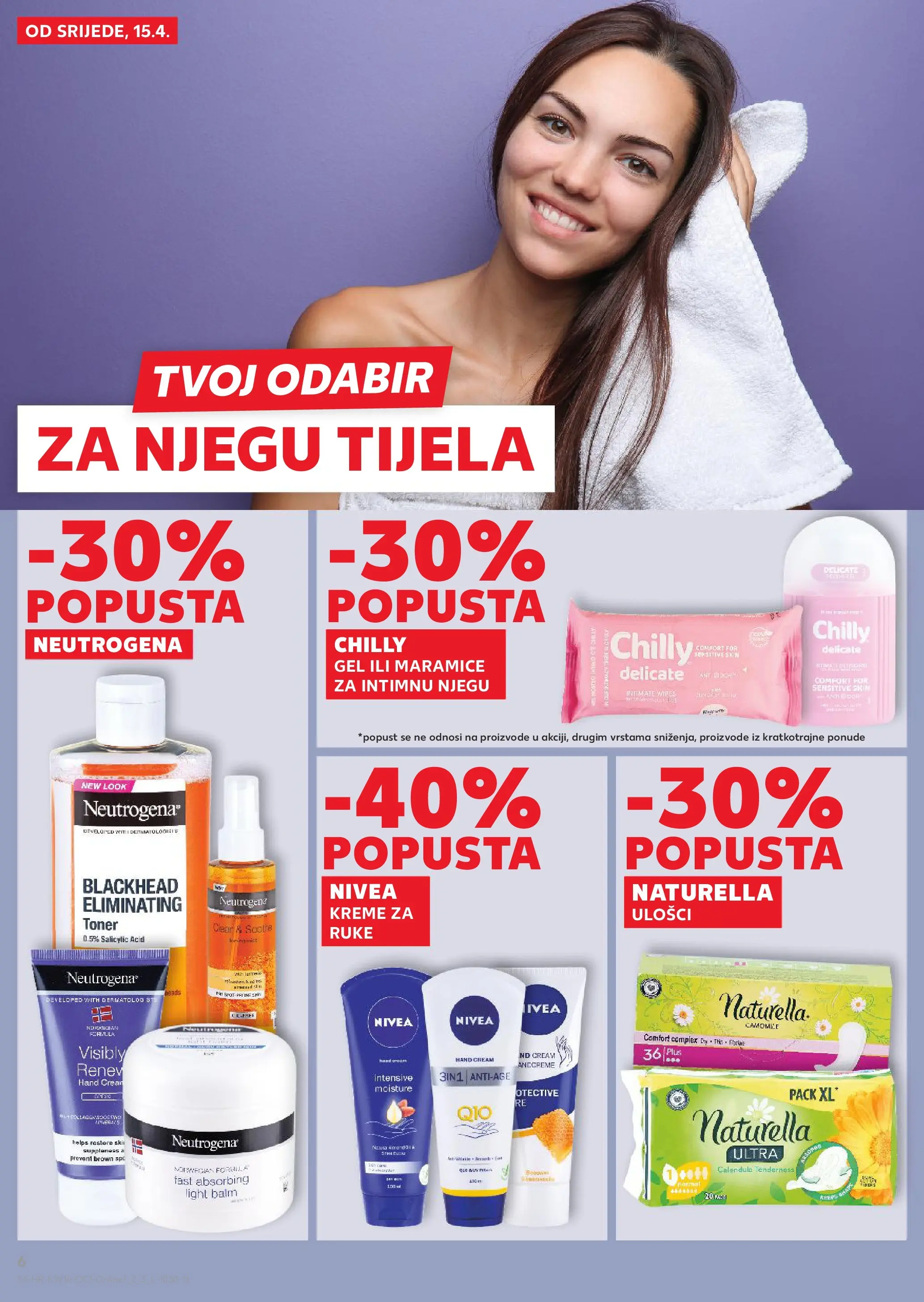 Kaufland - Kaufland katalog do 21.04.2026 novi od 14.04.2026 na listanje > letak digitalni | Stranica: 6 | Proizvodi: Nivea, Toner