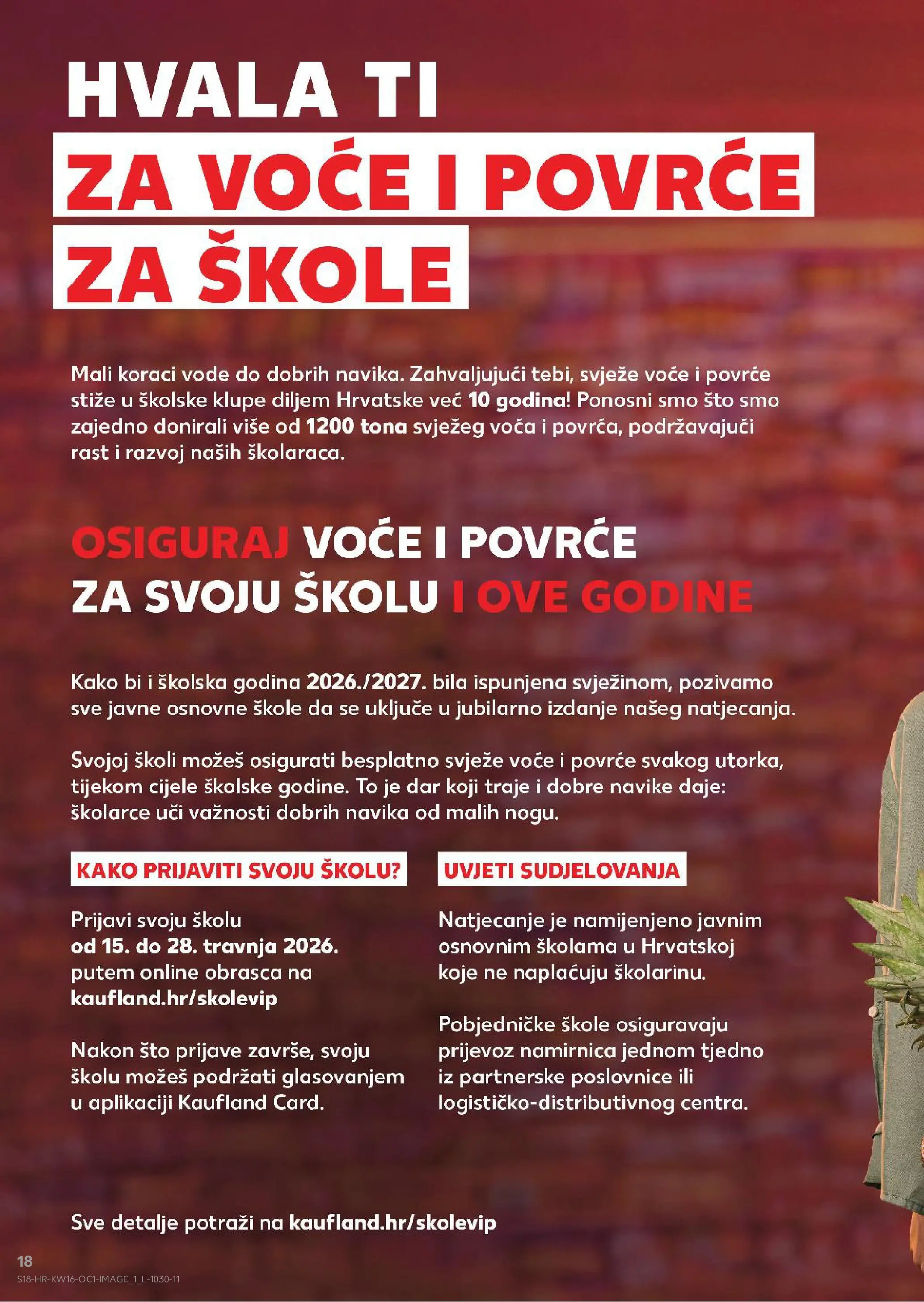 Kaufland - Kaufland katalog do 21.04.2026 novi od 14.04.2026 na listanje > letak digitalni | Stranica: 18 | Proizvodi: Povrće, Voće