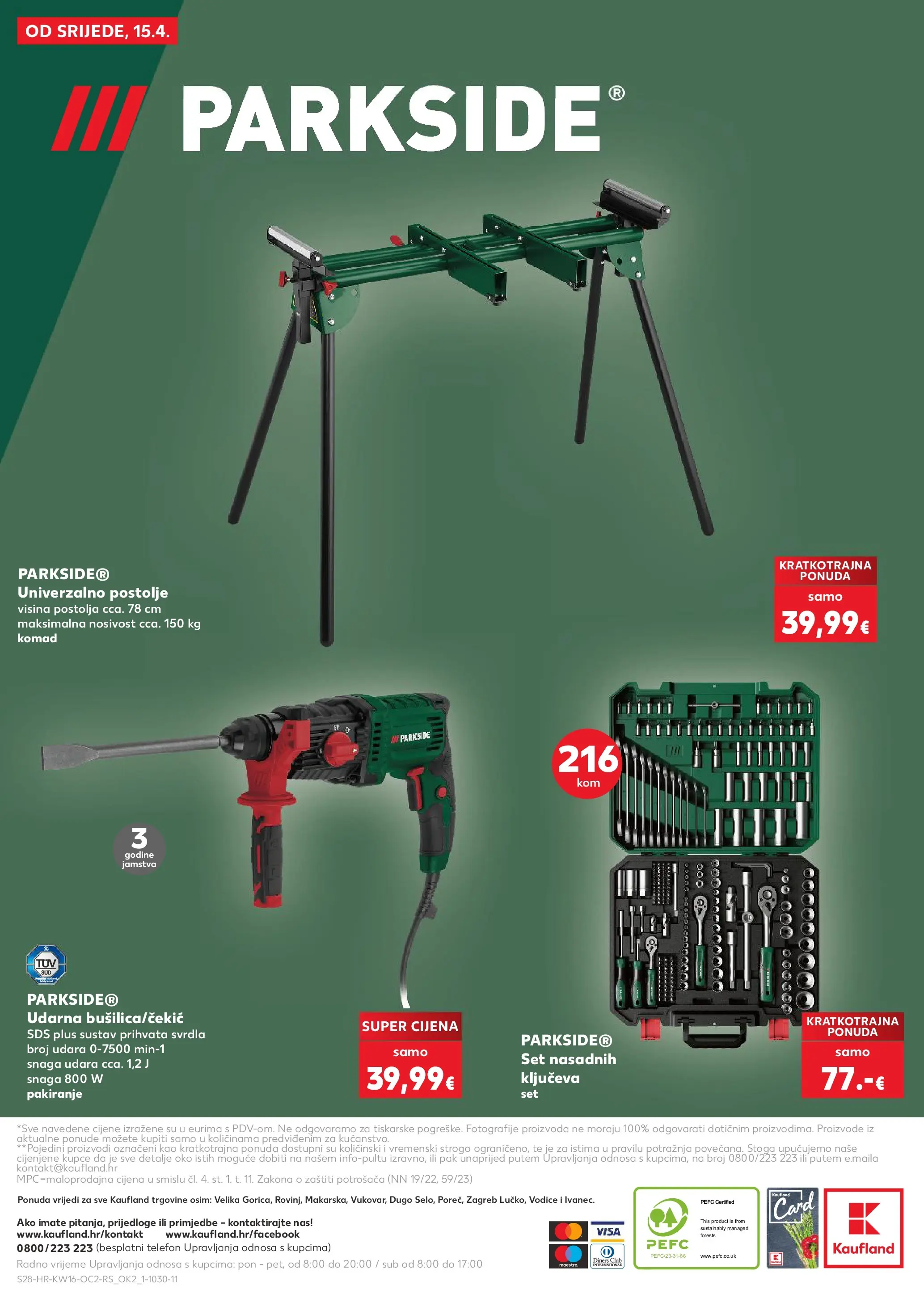 Kaufland - Kaufland katalog do 21.04.2026 novi od 14.04.2026 na listanje > letak digitalni | Stranica: 28 | Proizvodi: Telefon, Parkside