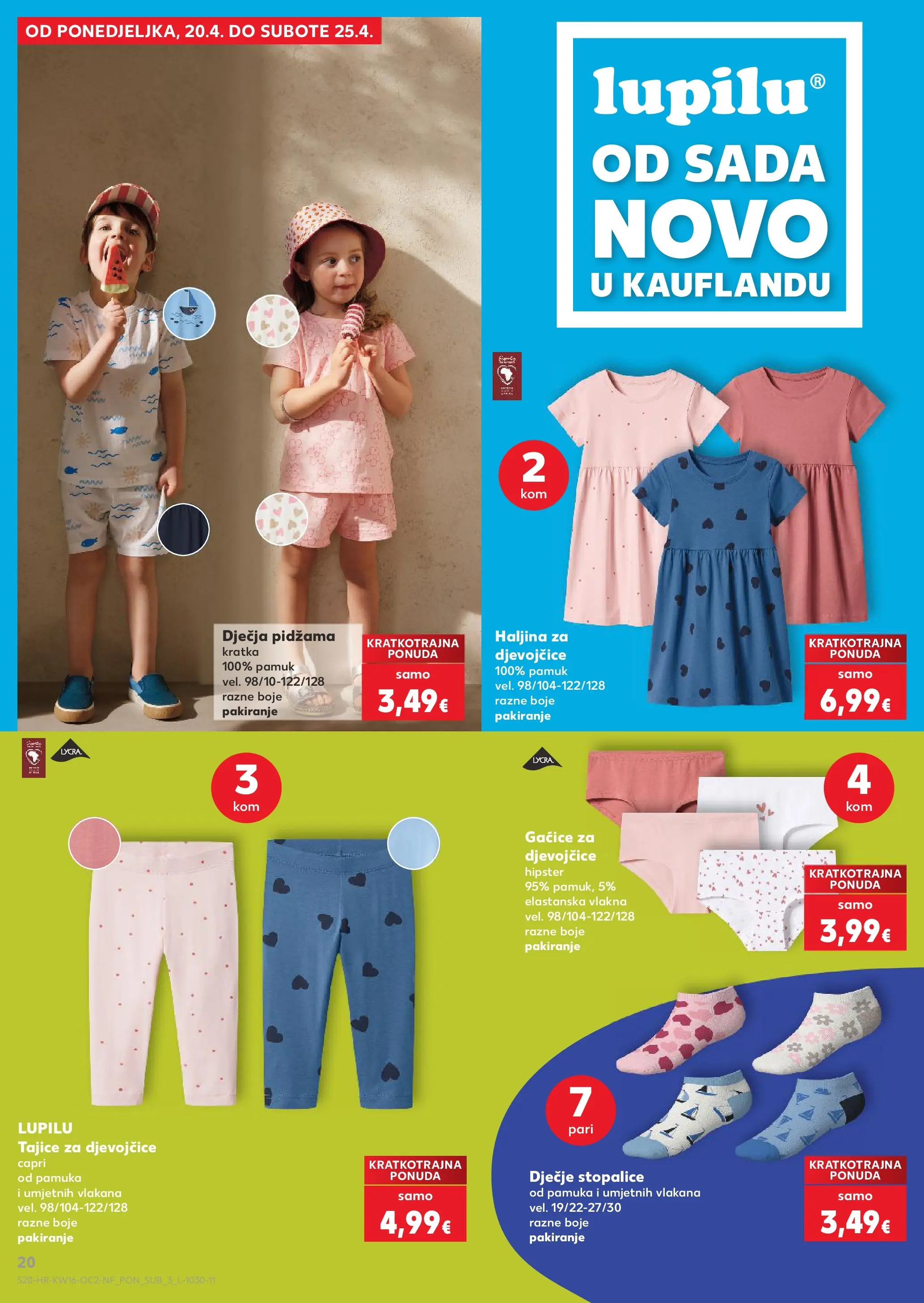 Kaufland Katalog  Parkside novi od 15.04.2026 na listanje > letak digitalni | Stranica: 20 | Proizvodi: Gaćice, Pidžama, Tajice, Haljina