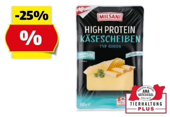 MILSANI High Protein K&auml;sescheiben, 150 g