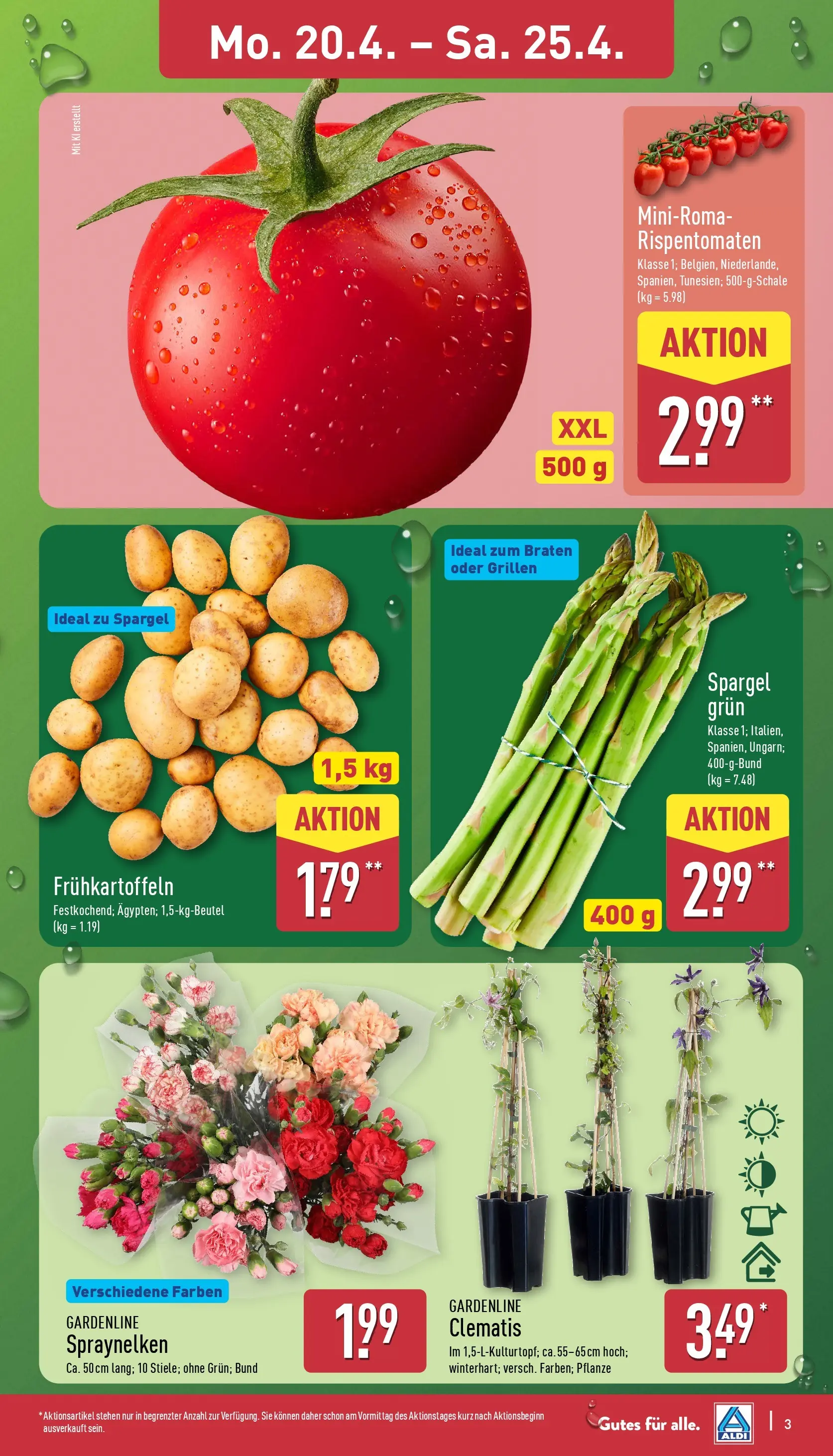 Aldi - ALDI Nord: Wochenangebote (ab 19.04.2026) » Angebote Online | Seite: 3 | Produkte: Spargel