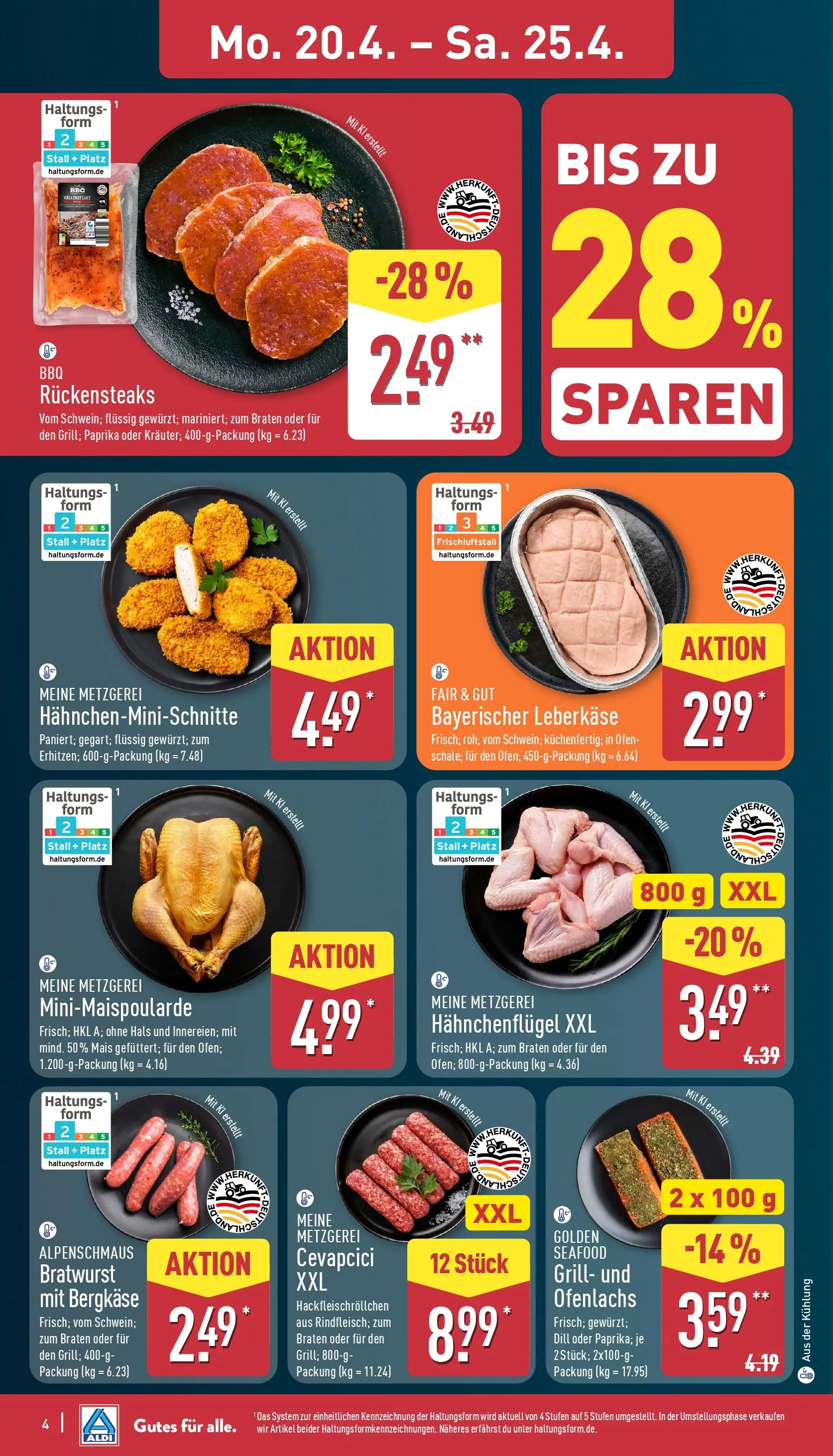 Aldi - ALDI Nord: Wochenangebote (ab 19.04.2026) » Angebote Online | Seite: 4 | Produkte: Ofen, Grill, Bratwurst, Dill