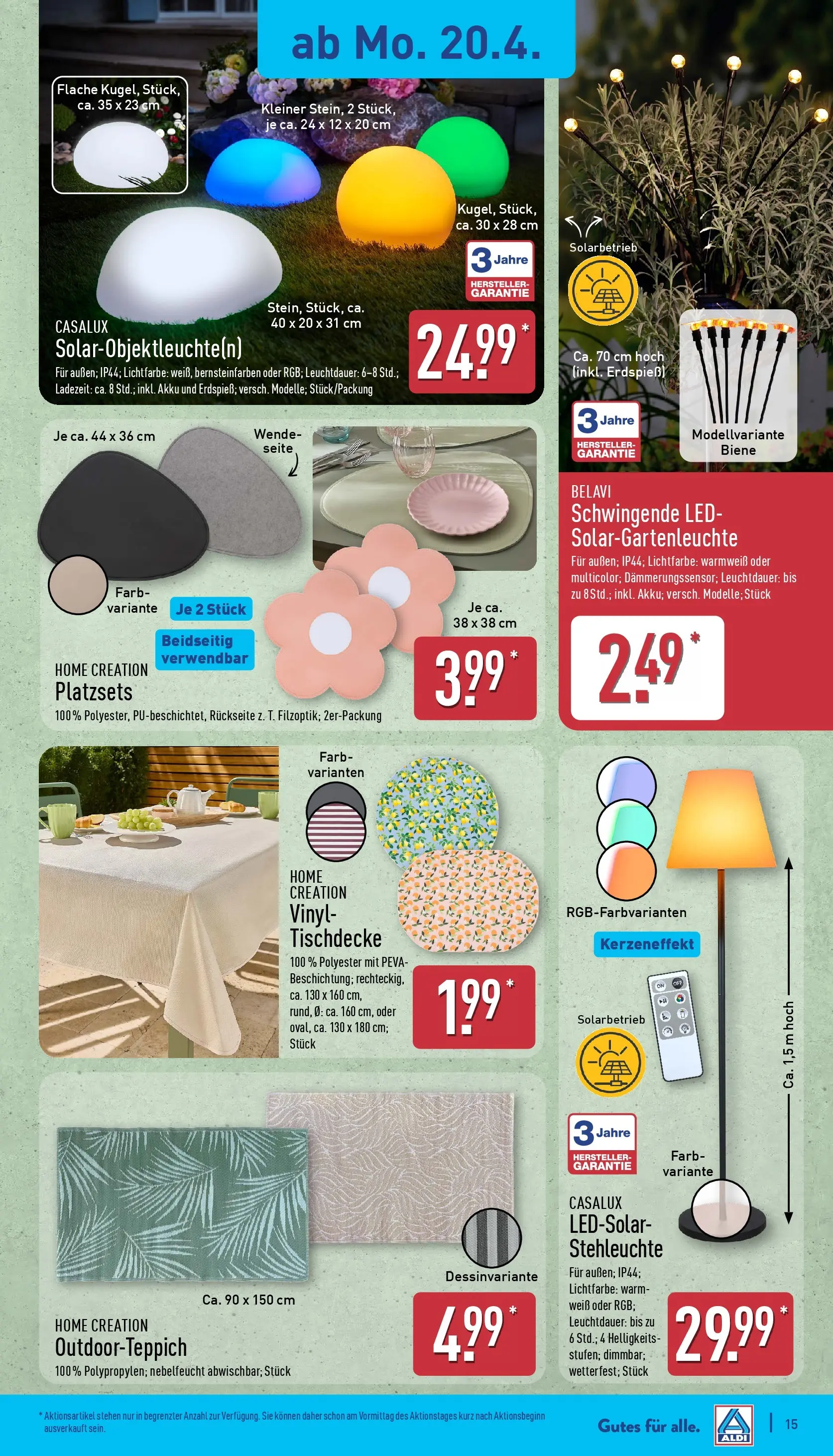 Aldi - ALDI Nord: Wochenangebote (ab 19.04.2026) » Angebote Online | Seite: 15 | Produkte: Belavi, Home creation