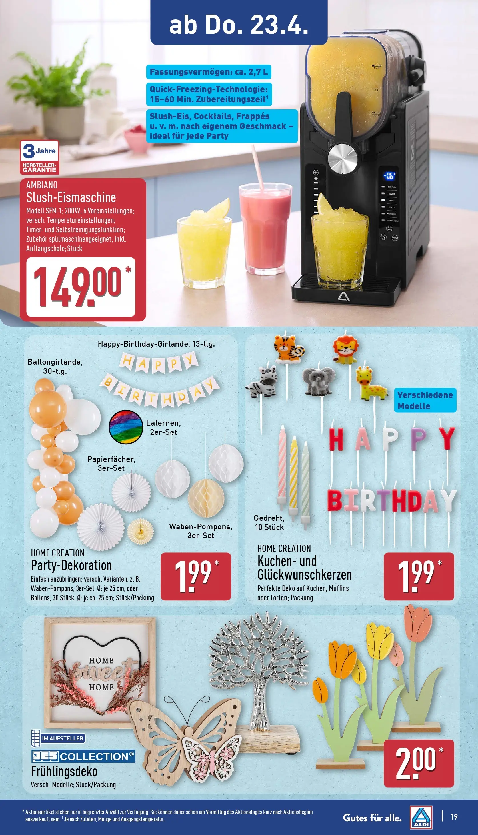 Aldi - ALDI Nord: Wochenangebote (ab 19.04.2026) » Angebote Online | Seite: 19 | Produkte: Kuchen, Home creation