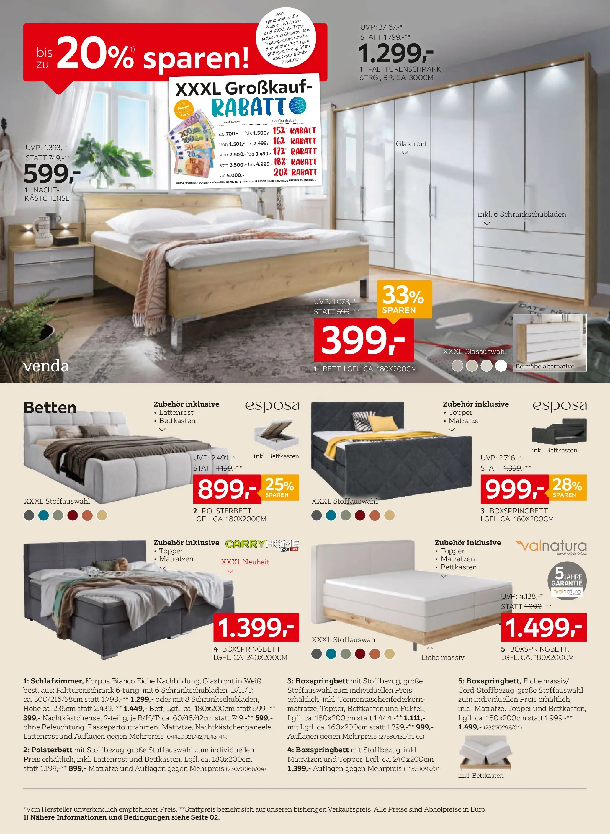 XXXLutz Aktuelle Angebote von 14.04.2026 - Aktuelle Angebote | Seite: 4 | Produkte: Matratze, Lattenrost