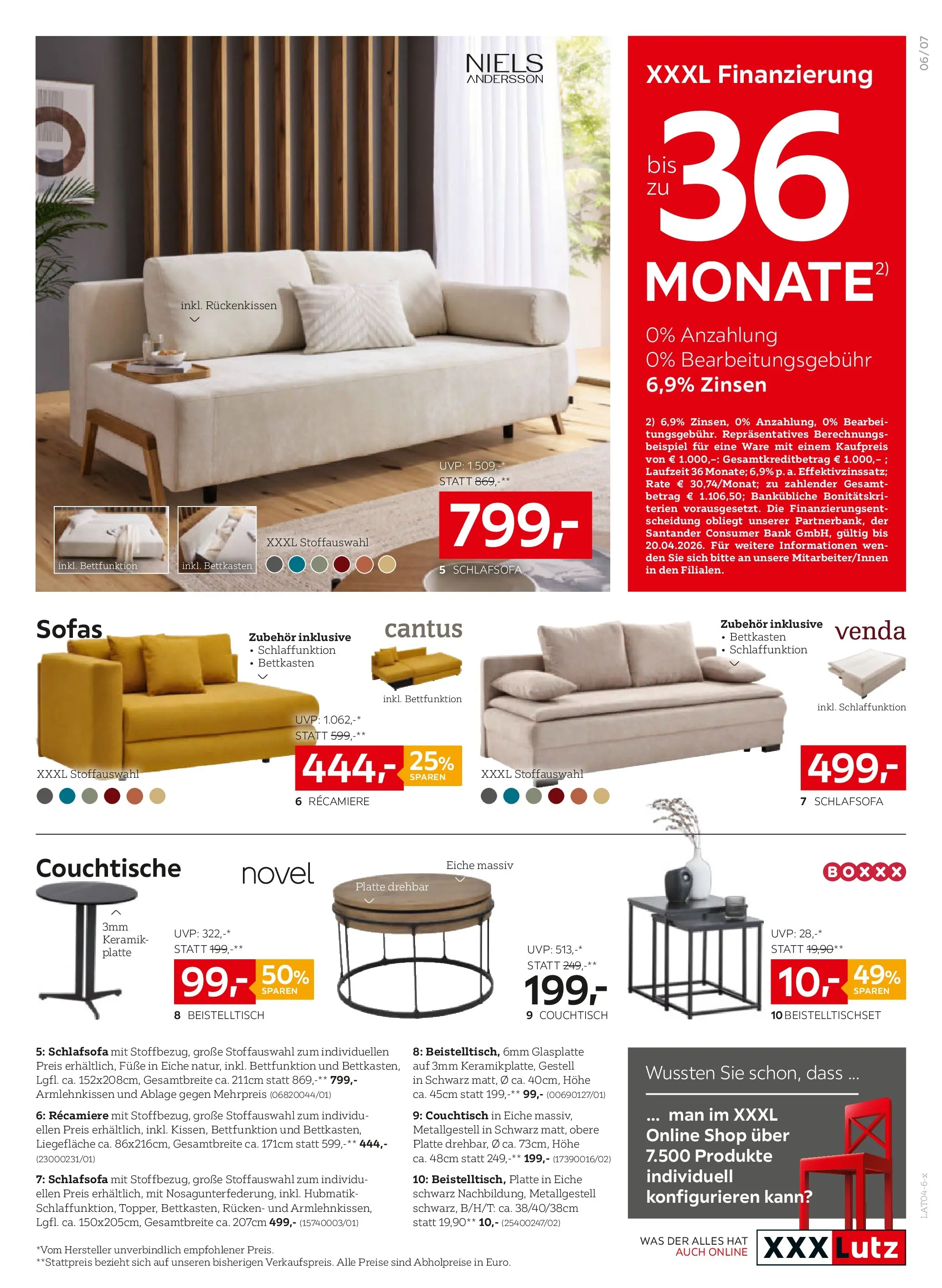 XXXLutz Aktuelle Angebote von 14.04.2026 - Aktuelle Angebote | Seite: 7 | Produkte: Couchtisch