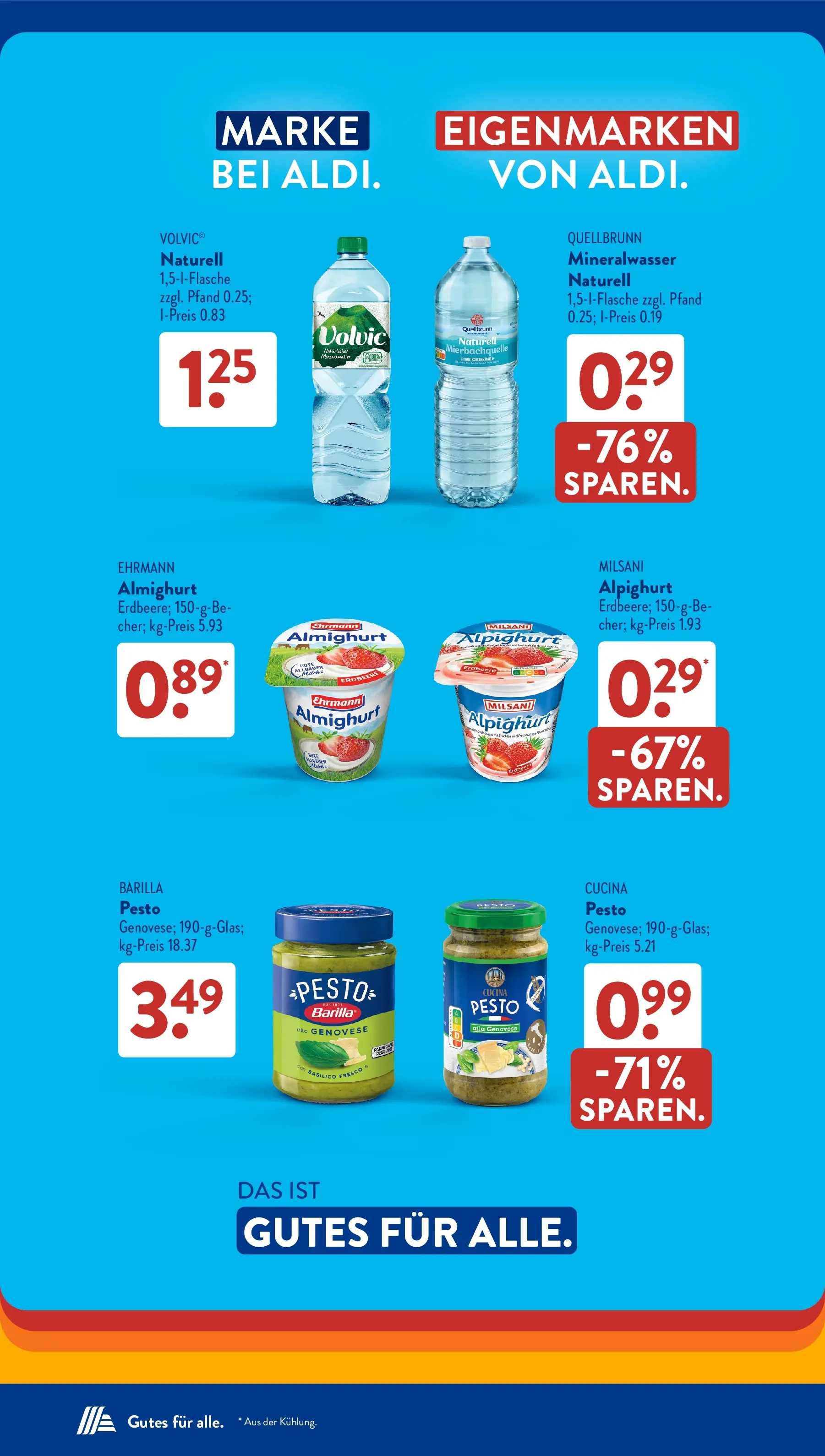 Aldi Süd Aktuelle Wochenangebote (ab 20.04.2026) zum Blättern | Seite: 11 | Produkte: Ehrmann almighurt, Barilla, Mineralwasser, Volvic