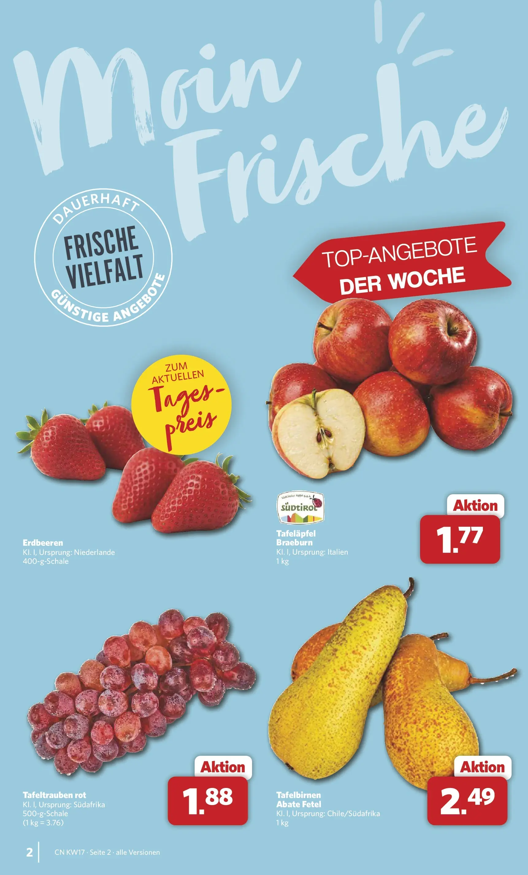 Combi Wochenangebote Rahden (ab 20.04.2026) zum Blättern | Seite: 2 | Produkte: Äpfel, Erdbeeren