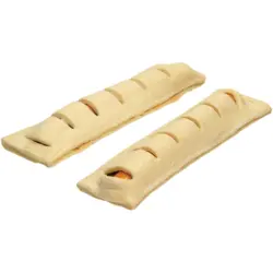 W&uuml;rstchen ummantelt von Teig, mit Ketchup, tiefgefroren /Back-Shop