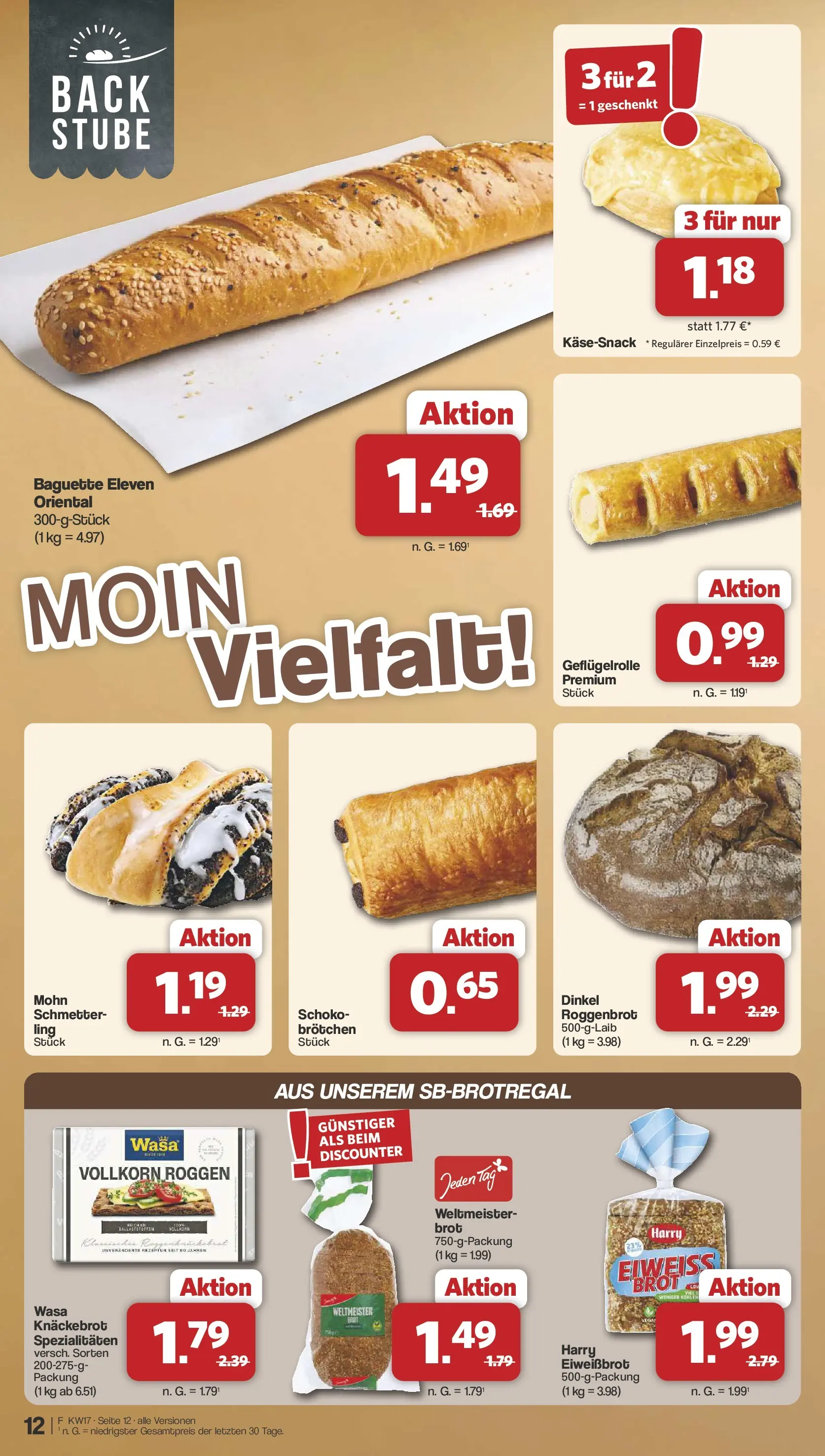 Famila Nordwest Wochenangebote (ab 20.04.2026) zum Blättern | Seite: 12 | Produkte: Baguette, Brot