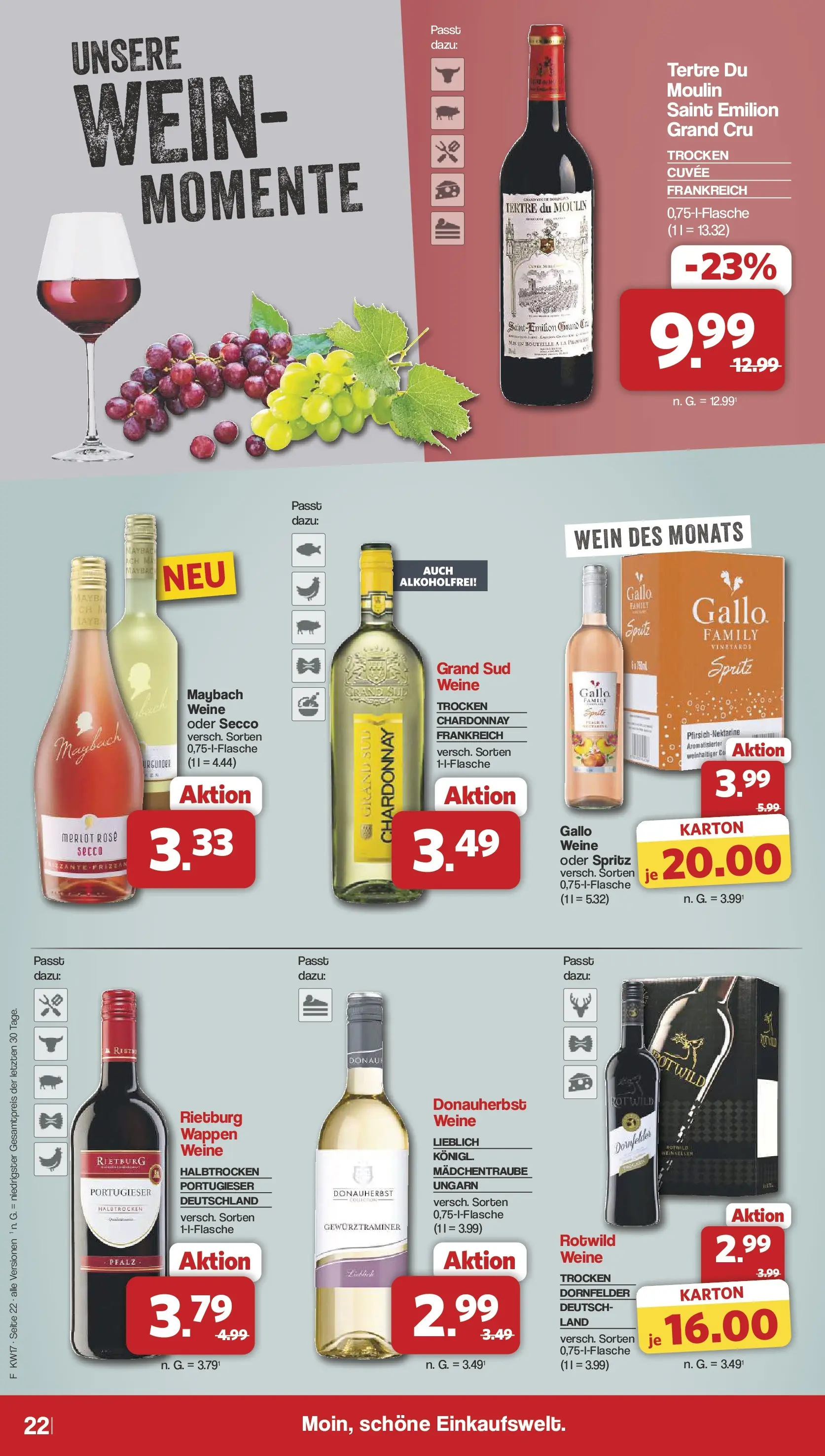 Famila Nordwest Wochenangebote (ab 20.04.2026) zum Blättern | Seite: 24 | Produkte: Merlot, Grand sud, Wein