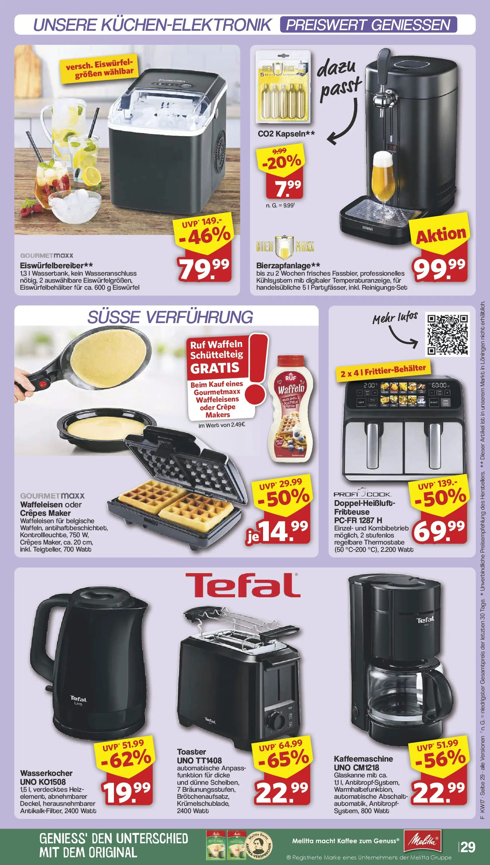 Famila Nordwest Wochenangebote (ab 20.04.2026) zum Blättern | Seite: 31 | Produkte: Kaffeemaschine, Toaster, Kaffee, Waffeln