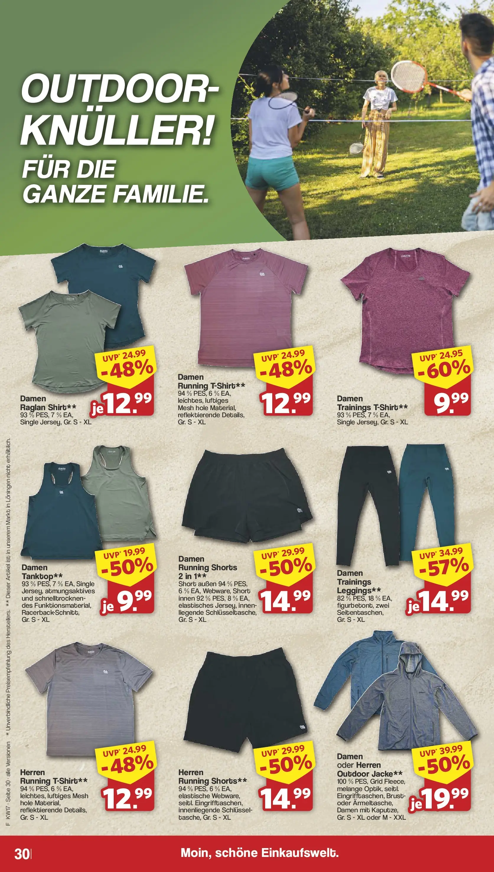 Famila Nordwest Wochenangebote (ab 20.04.2026) zum Blättern | Seite: 32 | Produkte: Shirt, Tanktop, Jacke, Leggings