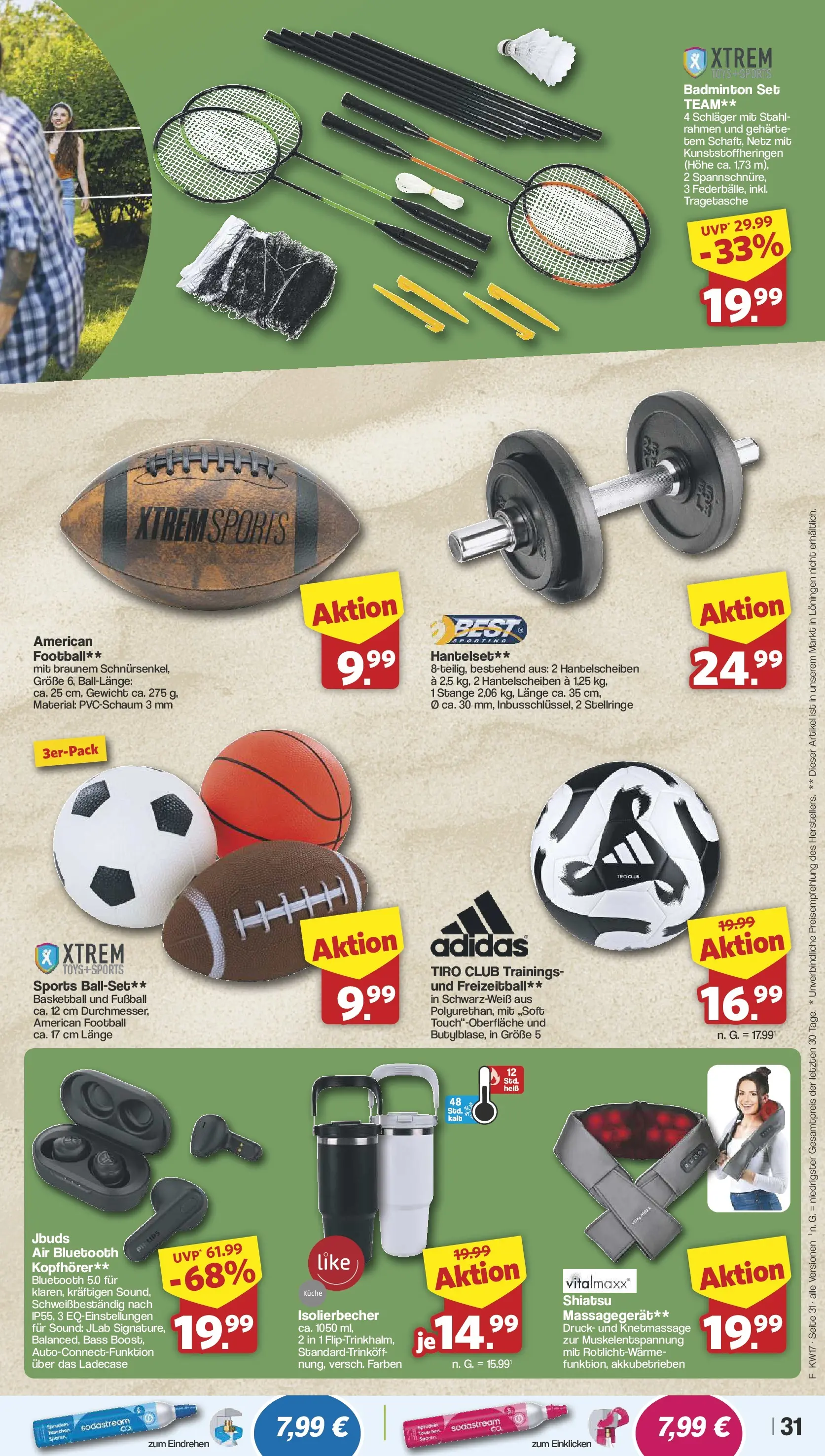 Famila Nordwest Wochenangebote (ab 20.04.2026) zum Blättern | Seite: 33 | Produkte: Gewicht, Küche, Fußball, Basketball