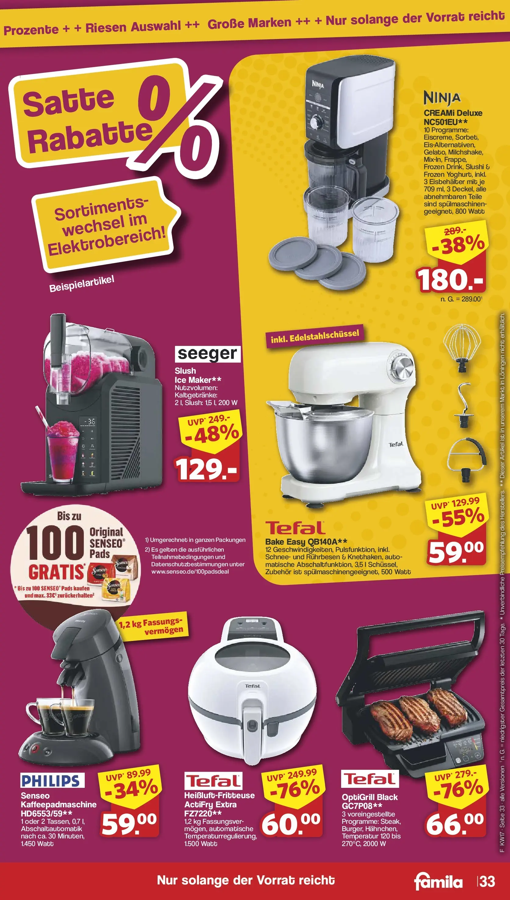 Famila Nordwest Wochenangebote (ab 20.04.2026) zum Blättern | Seite: 35 | Produkte: Philips, Senseo, Rührbesen, Heißluftfritteuse