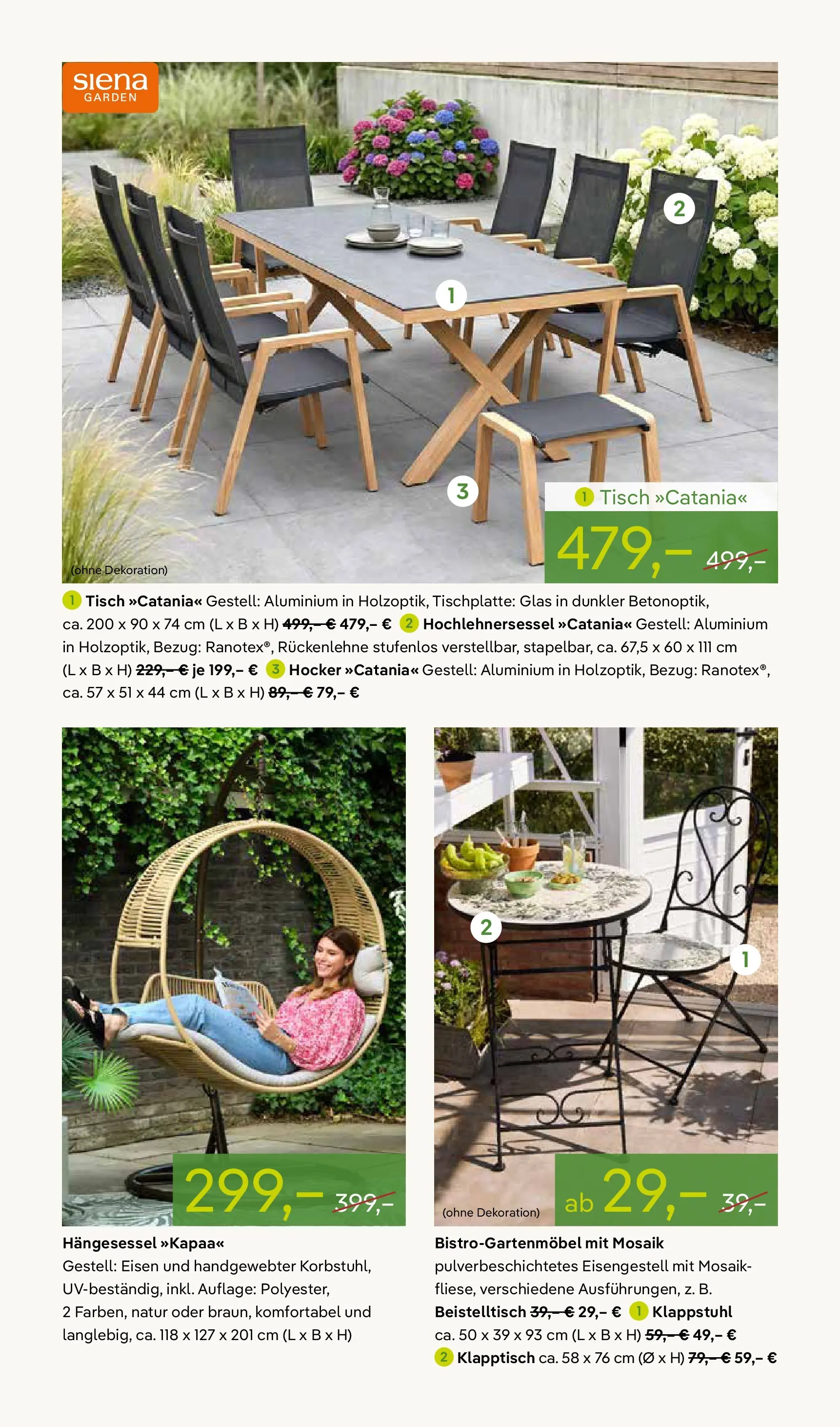 Pflanzen-Kölle Blütenzauber für Zuhause Teltow (ab 20.04.2026) zum Blättern | Seite: 10 | Produkte: Hocker, Beistelltisch, Tisch